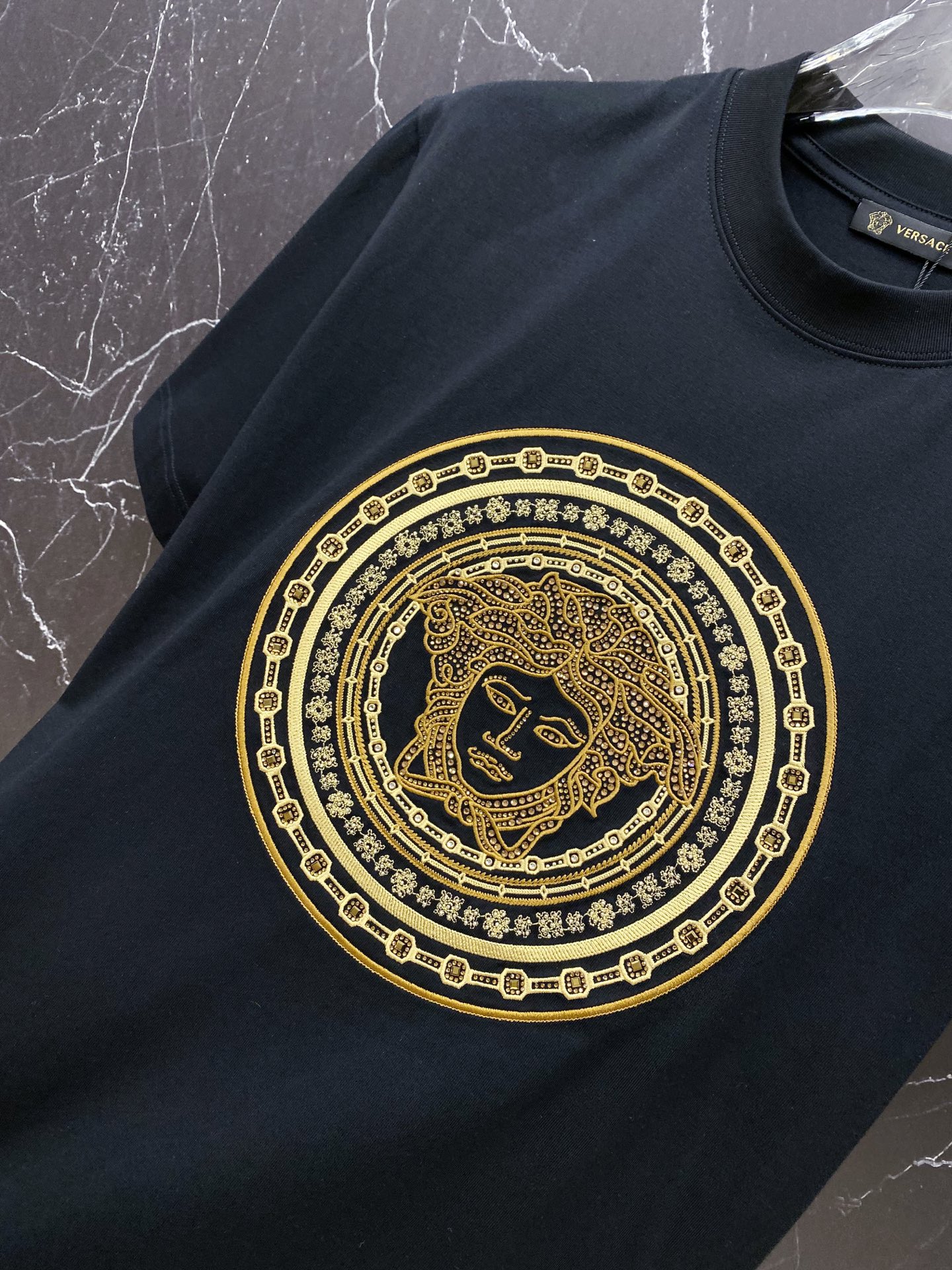 Versace Basic Clothing Cotton Black S-l-xxl