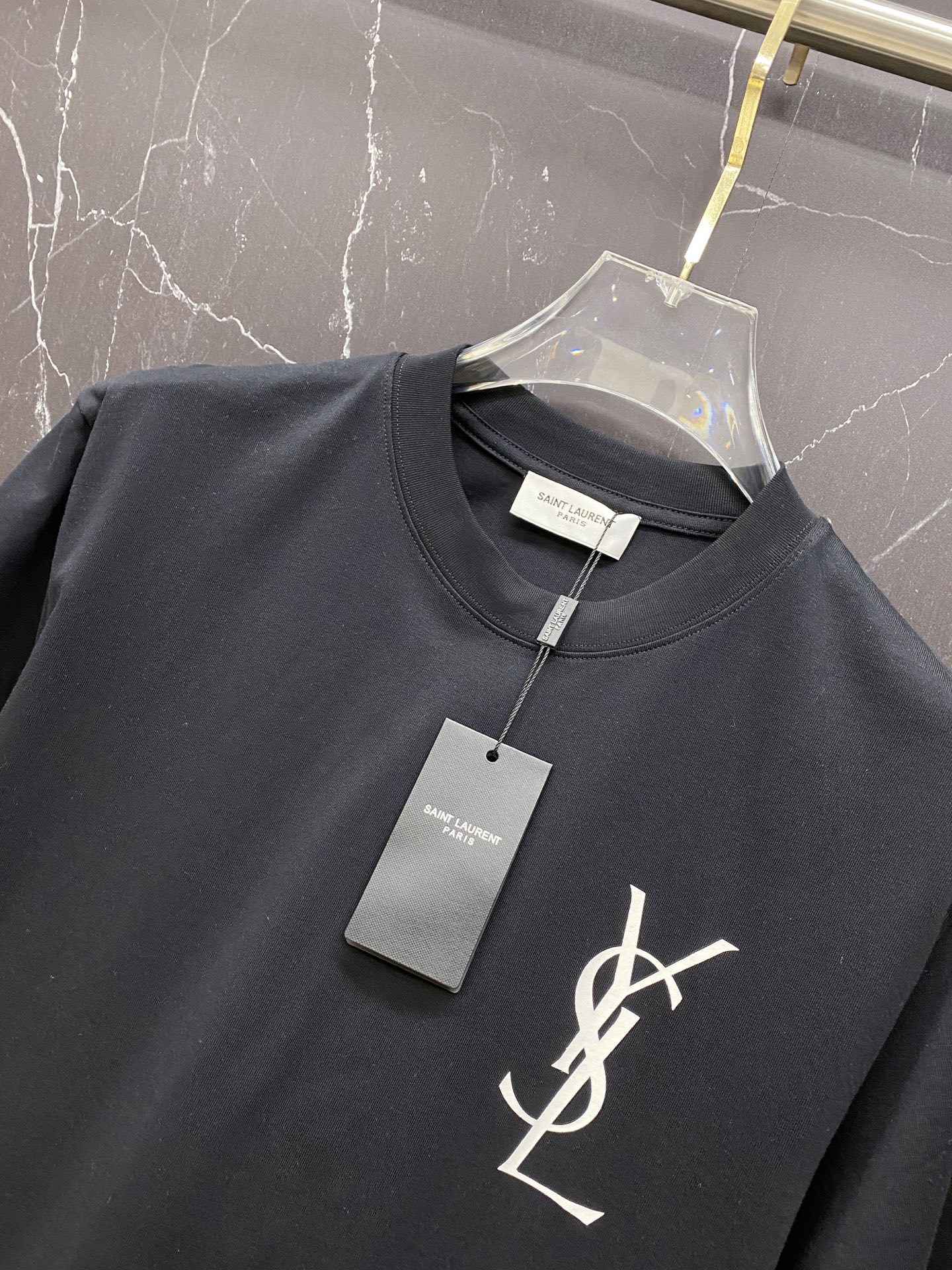 Saint Laurent Basic Clothing Cotton Black S-l-xxl