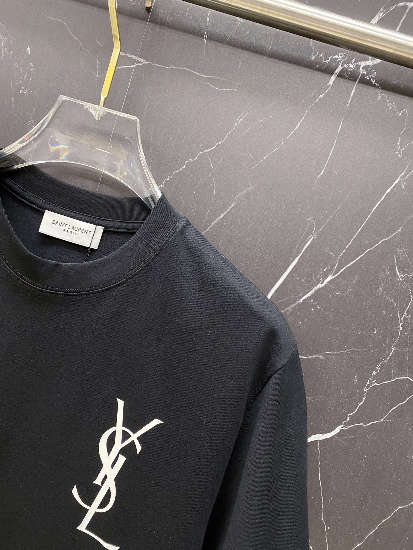 Saint Laurent Basic Clothing Cotton Black S-l-xxl