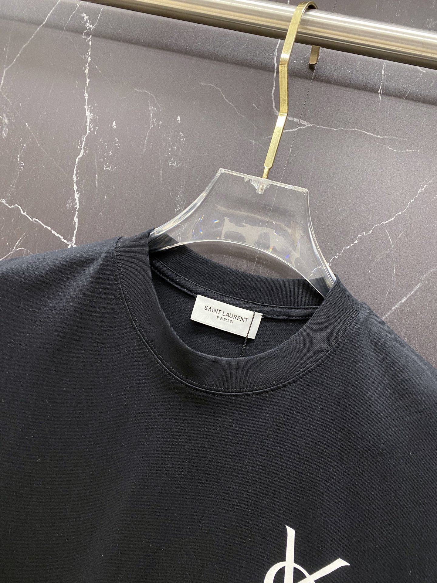 Saint Laurent Basic Clothing Cotton Black S-l-xxl