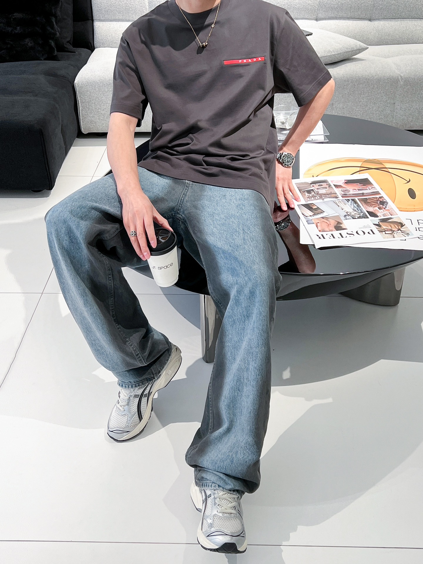 Prada Basic Clothing S-xl