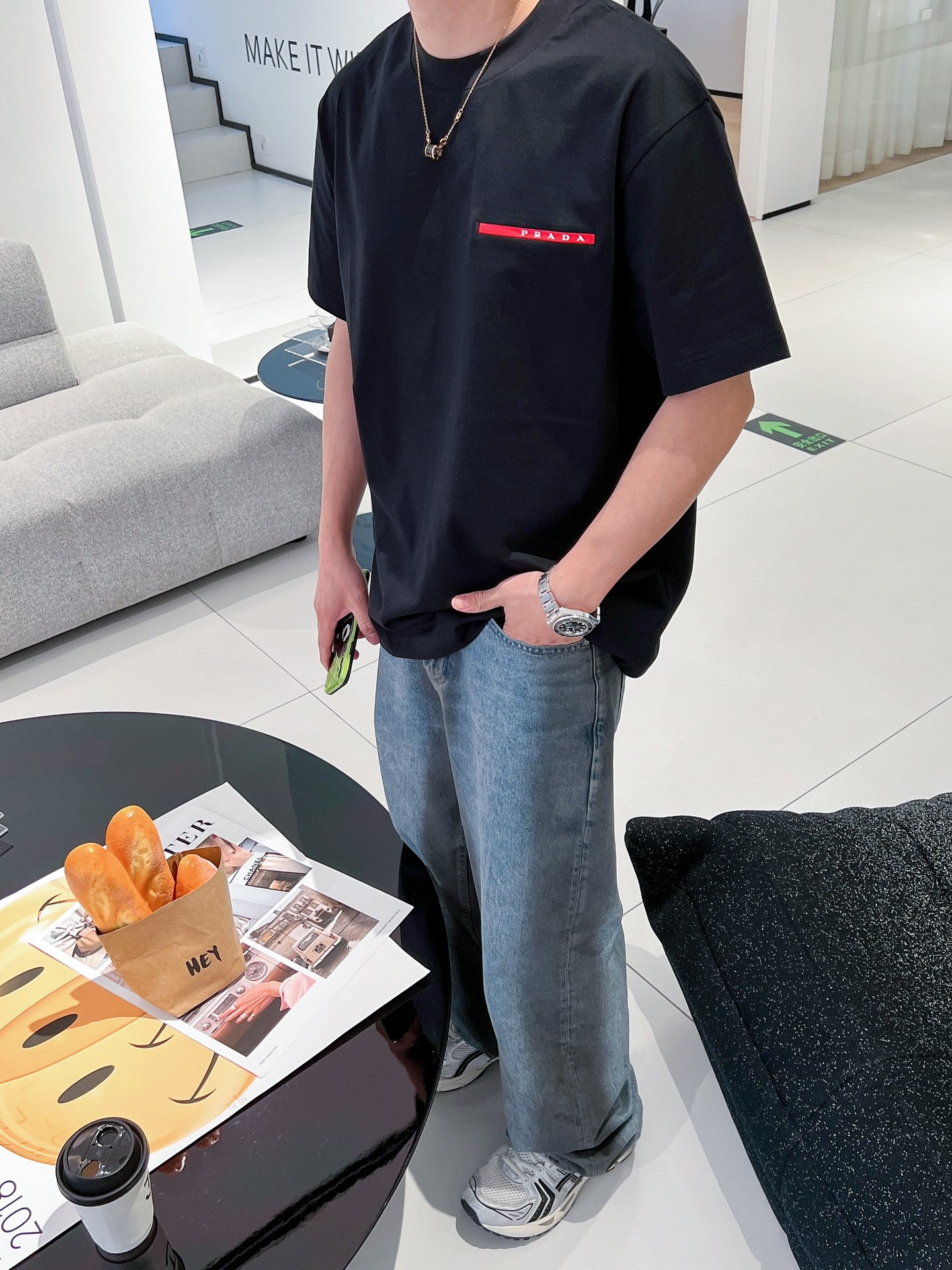 Prada Basic Clothing S-xl