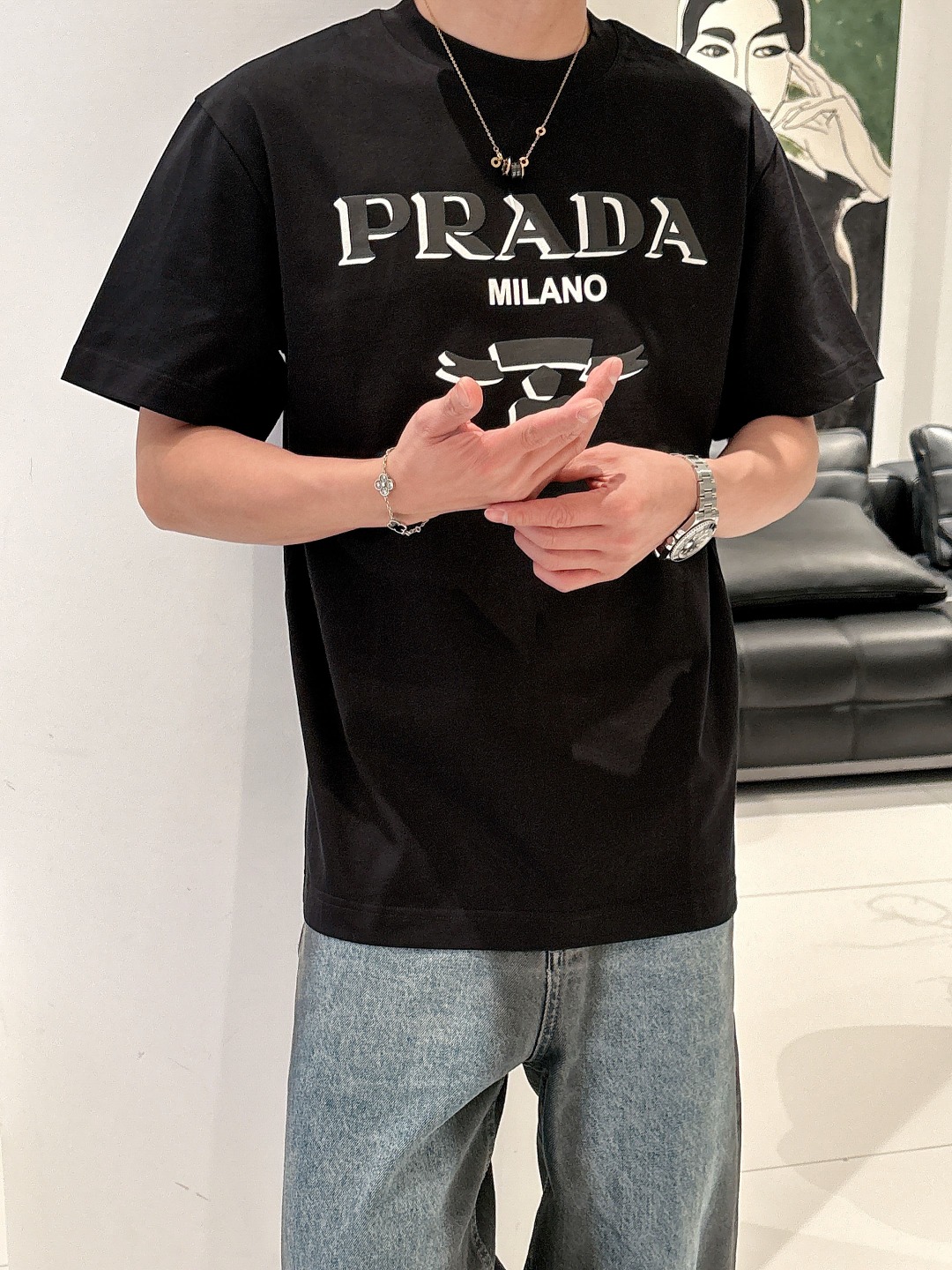 Prada Basic Clothing S-xl