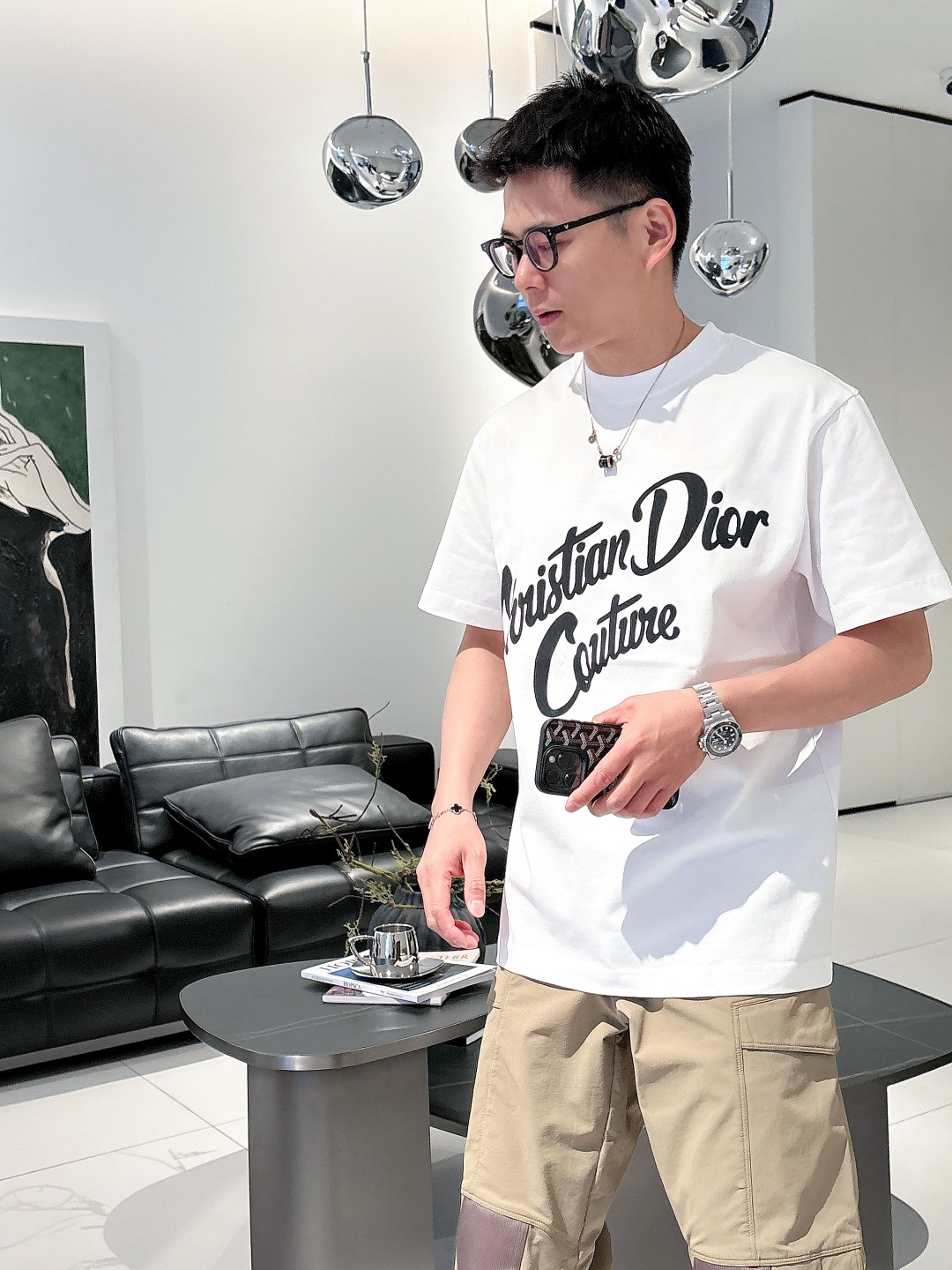 Dior Couple Basic Clothing Cotton Printed S-m-l-xl-xxl