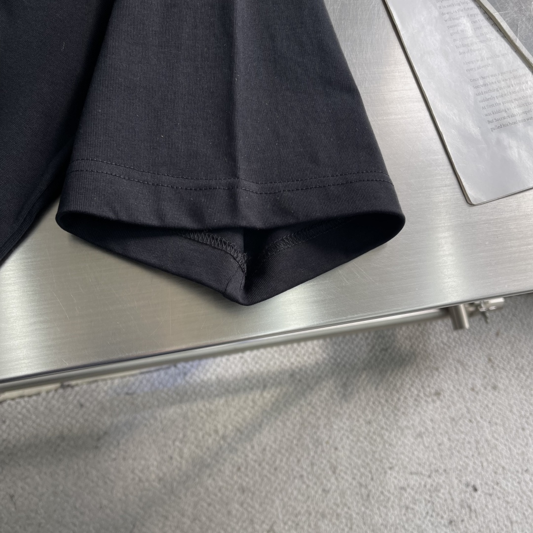 Fendi Couple Basic Clothing Cotton Black Printed S-xxl