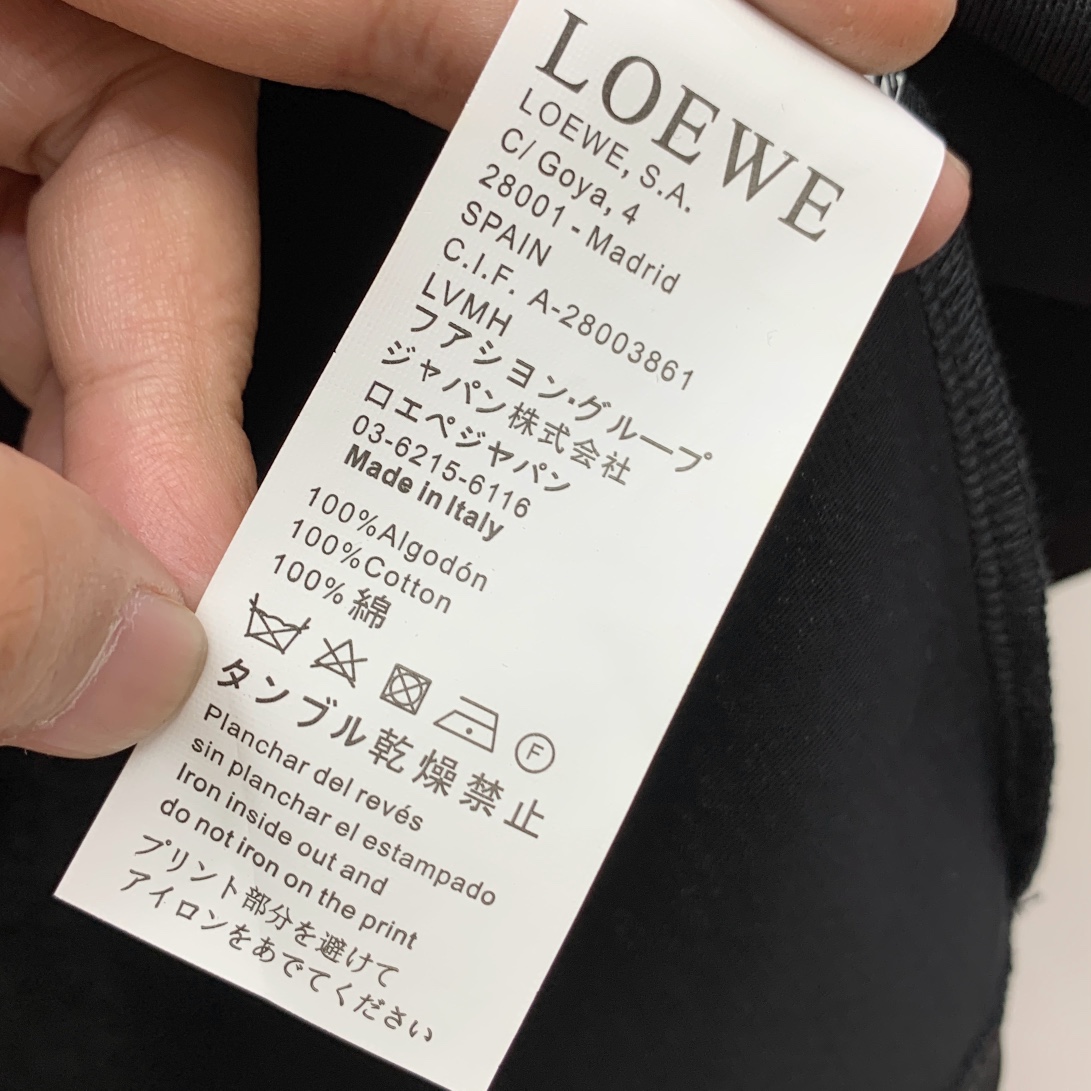 Loewe Basic Clothing Cotton White S-m-l-xl
