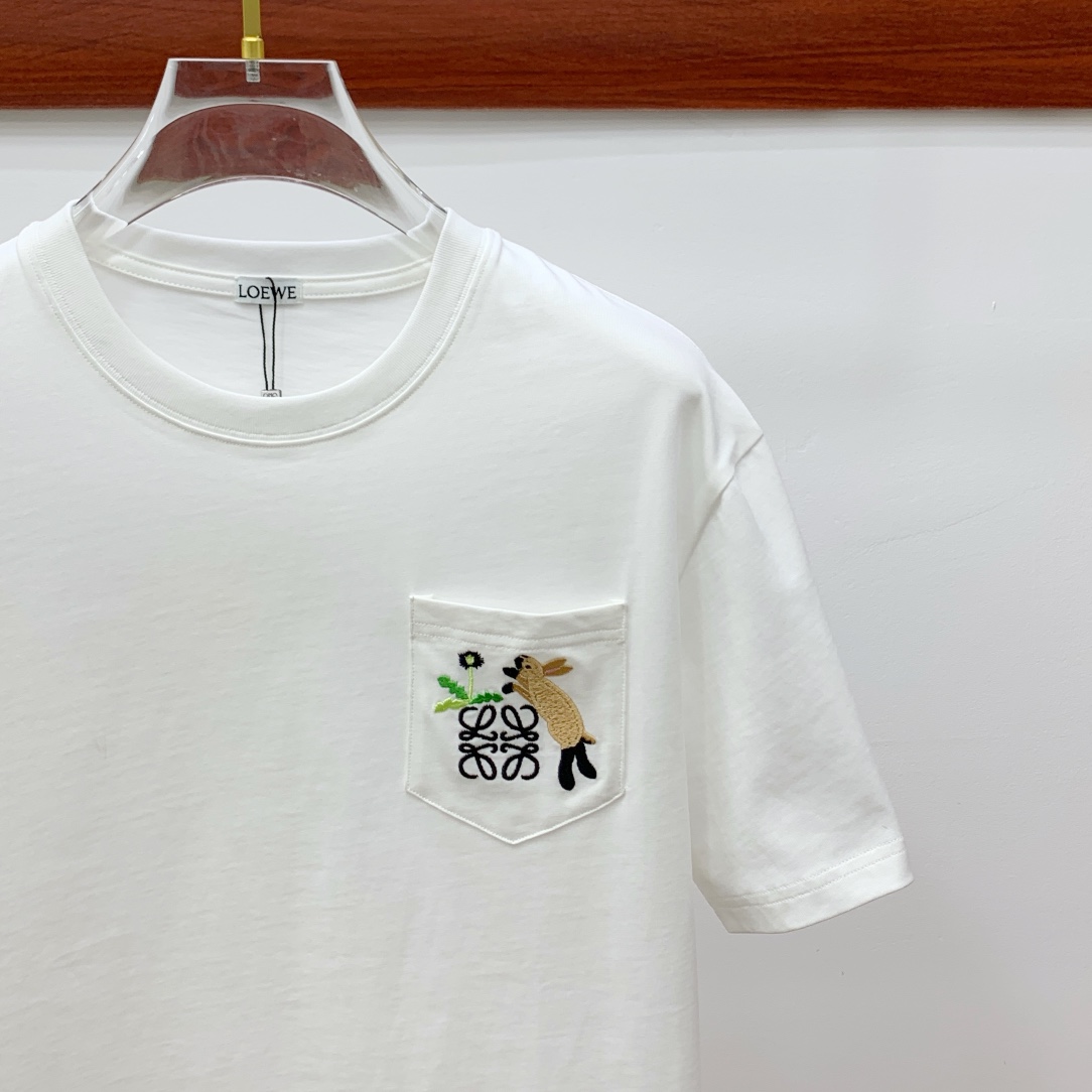 Loewe Basic Clothing Cotton White S-m-l-xl