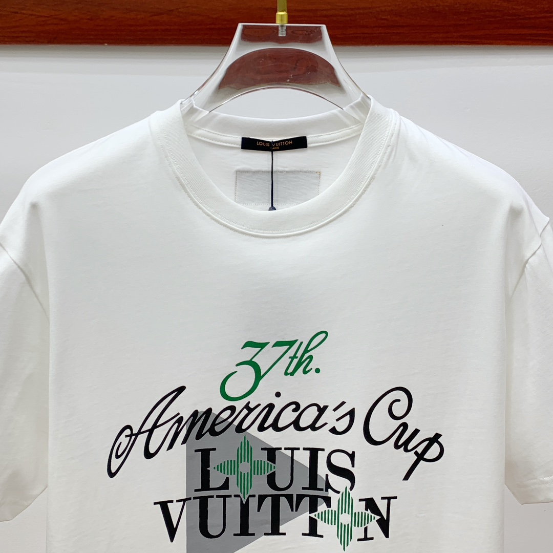 Louis Vuitton Basic Clothing Cotton White Printed S-m-l-xl