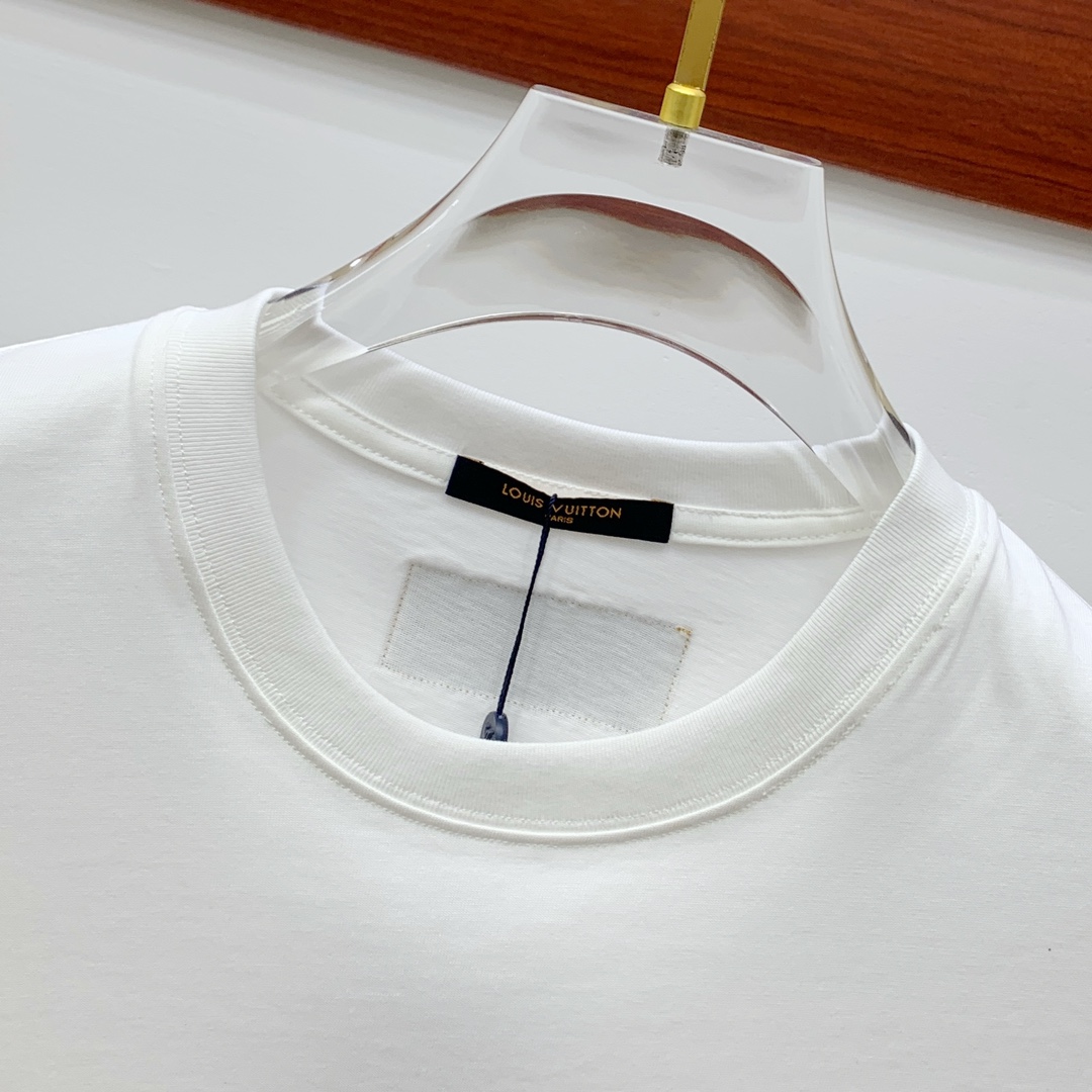 Louis Vuitton Basic Clothing Cotton White Printed S-m-l-xl