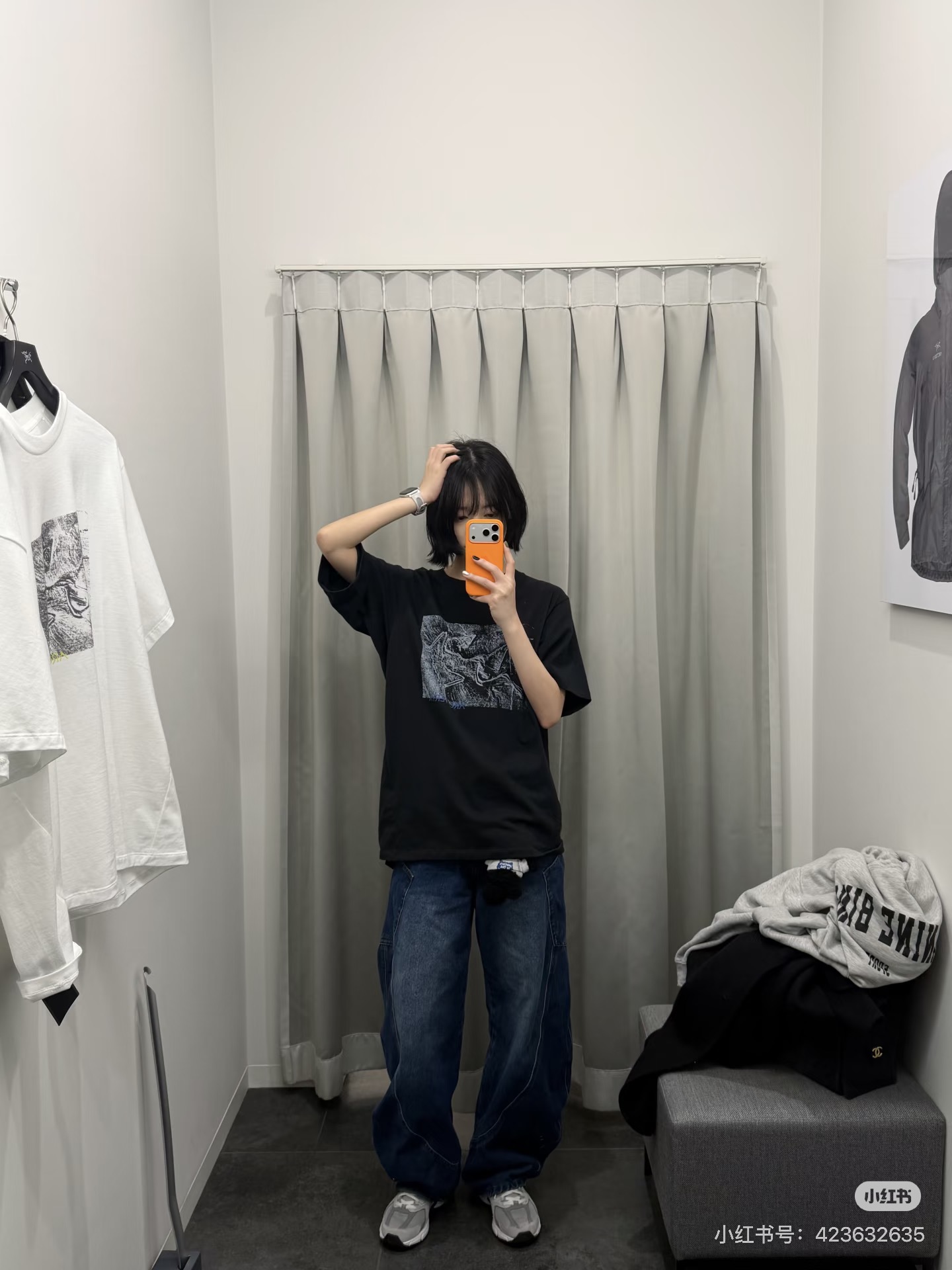 Arcteryx Basic Clothing Black Printed Xs-s-m-l