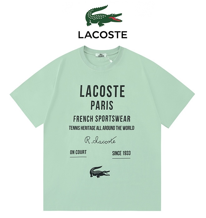 Lacoste Basic Clothing Black Printed Xs-s-m-l
