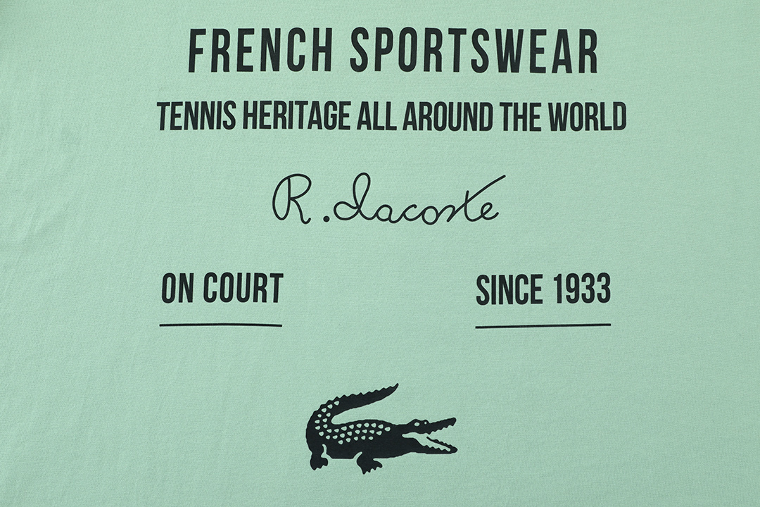 Lacoste Basic Clothing Black Printed Xs-s-m-l