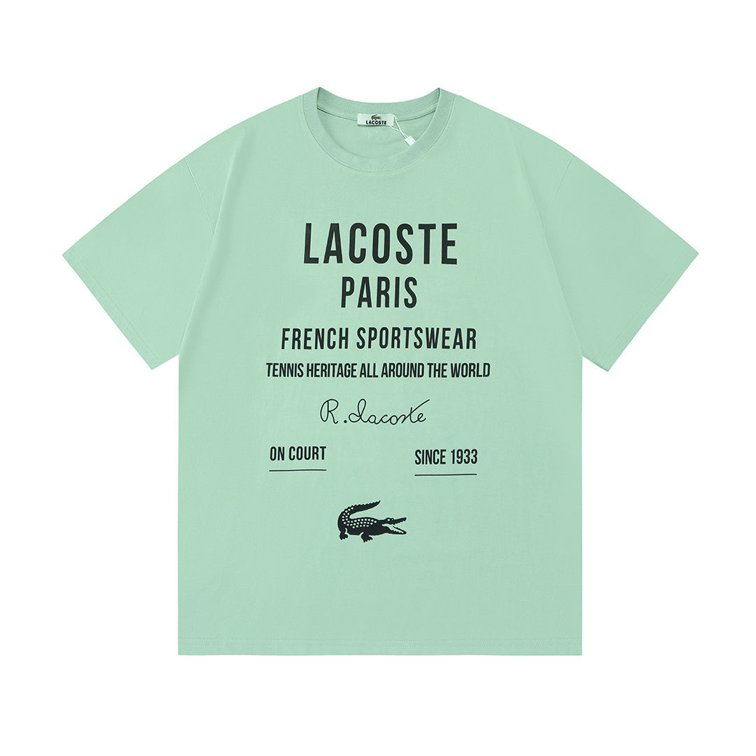 Lacoste Basic Clothing Black Printed Xs-s-m-l