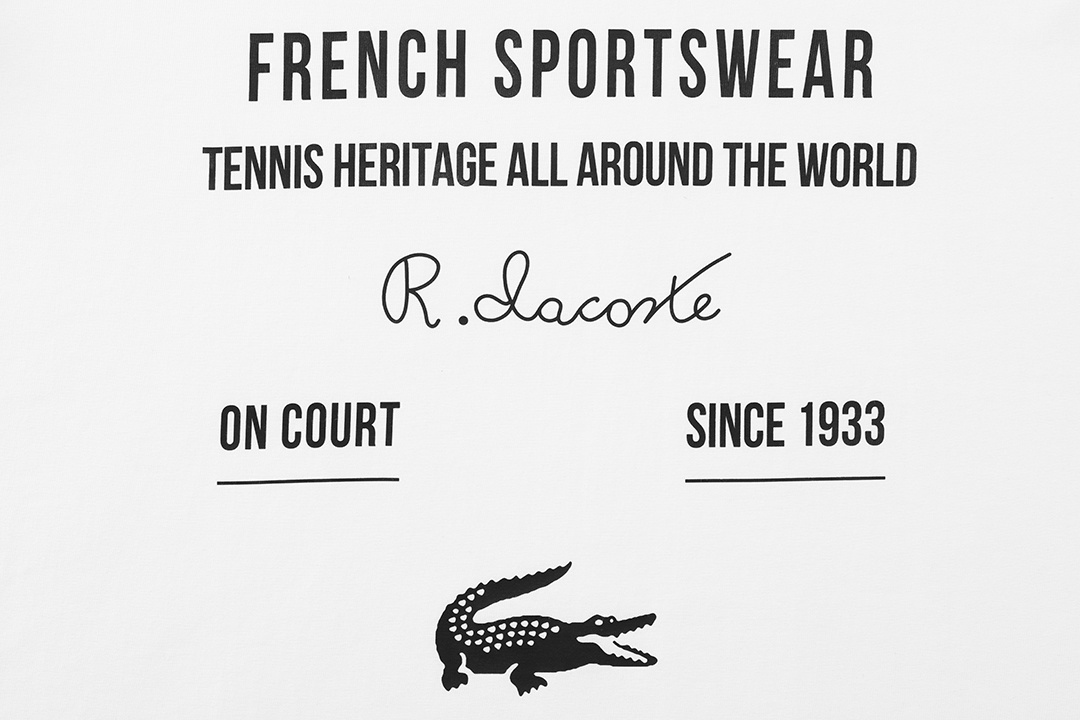 Lacoste Basic Clothing Black Printed Xs-s-m-l