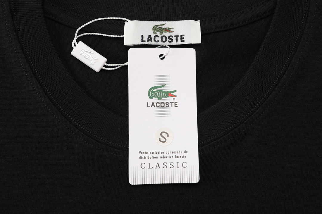 Lacoste Basic Clothing Black Printed Xs-s-m-l