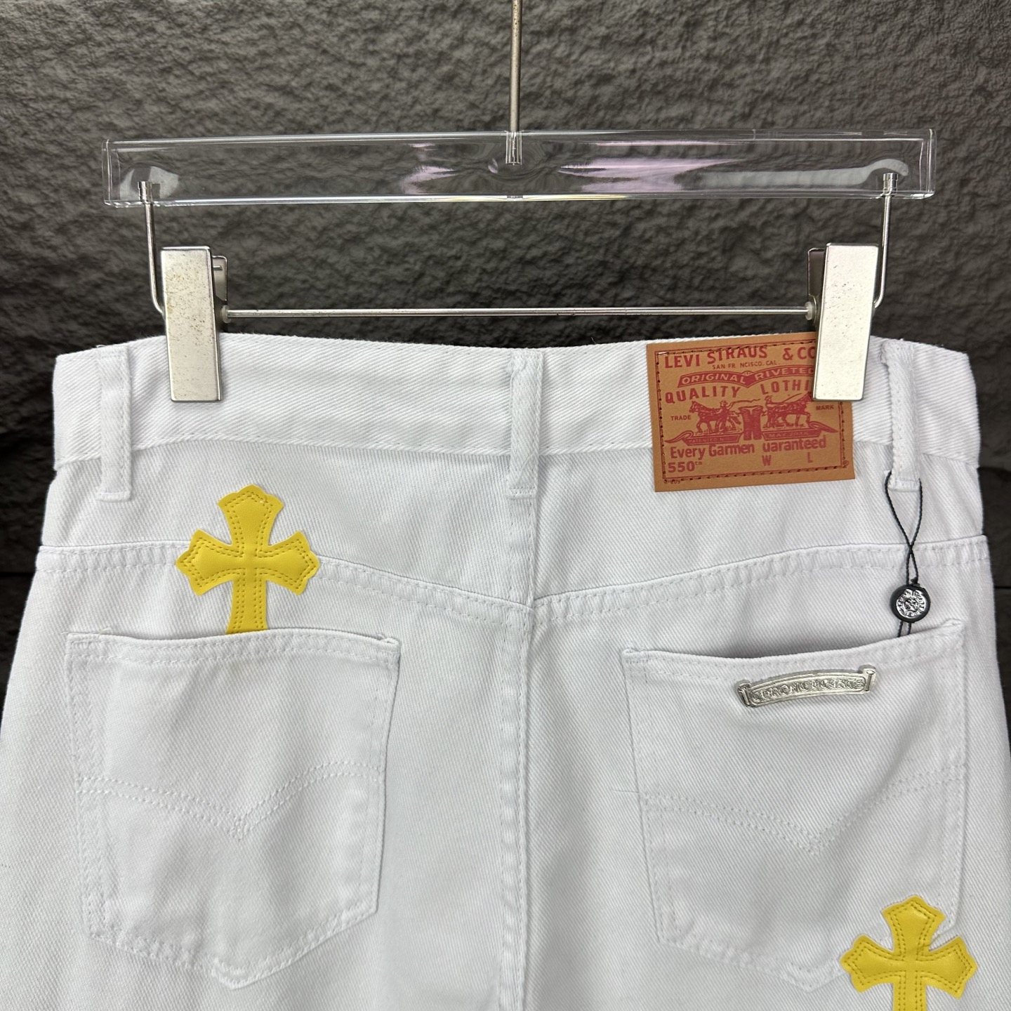 Chrome Hearts Couple Jeans White Couple Style