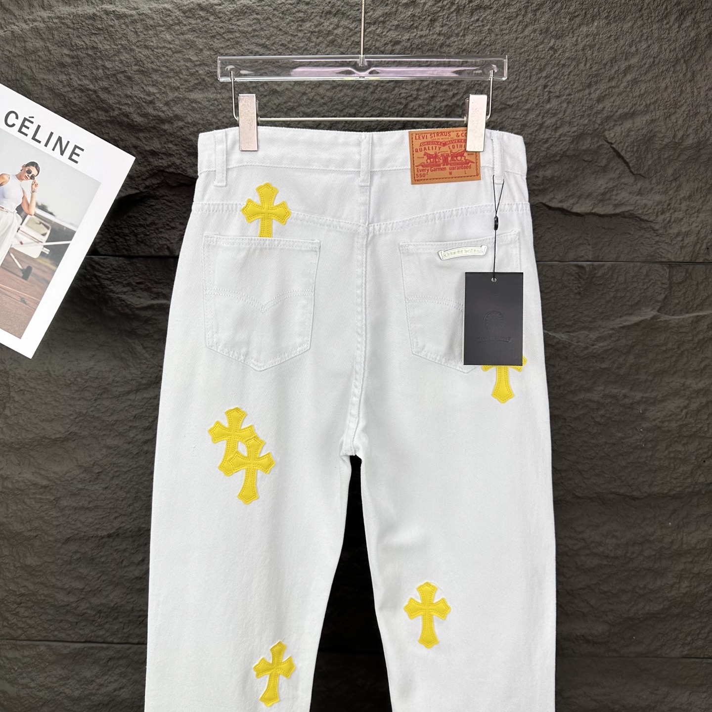 Chrome Hearts Couple Jeans White Couple Style