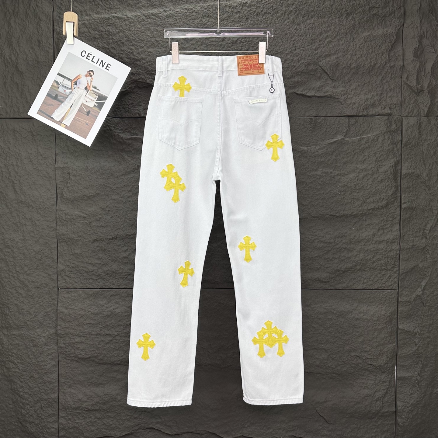 Chrome Hearts Couple Jeans White Couple Style