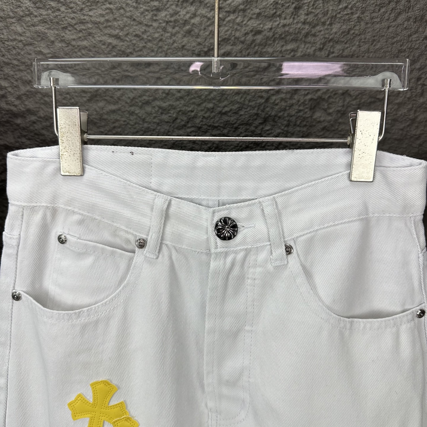 Chrome Hearts Couple Jeans White Couple Style