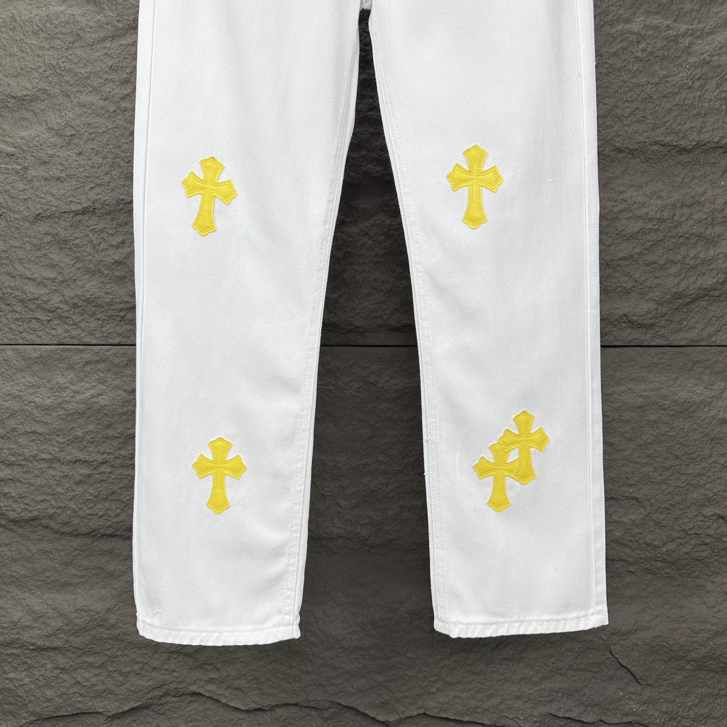 Chrome Hearts Couple Jeans White Couple Style