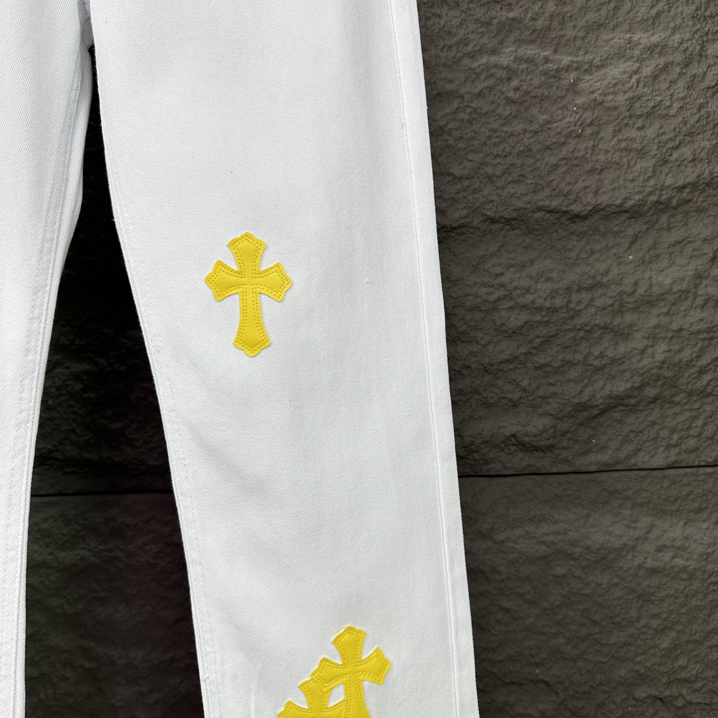 Chrome Hearts Couple Jeans White Couple Style