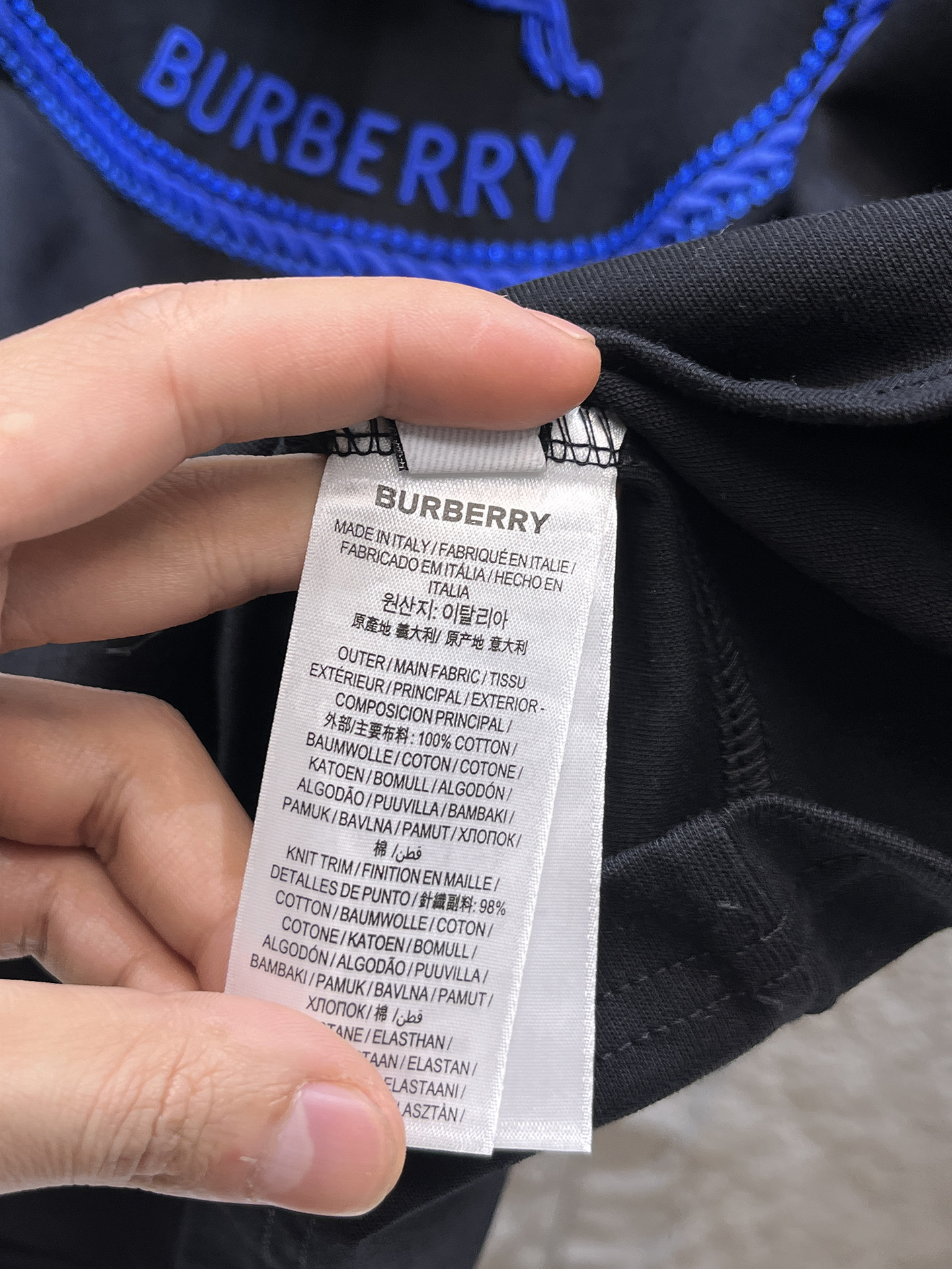 Burberry Basic Clothing Black S-l-xxl