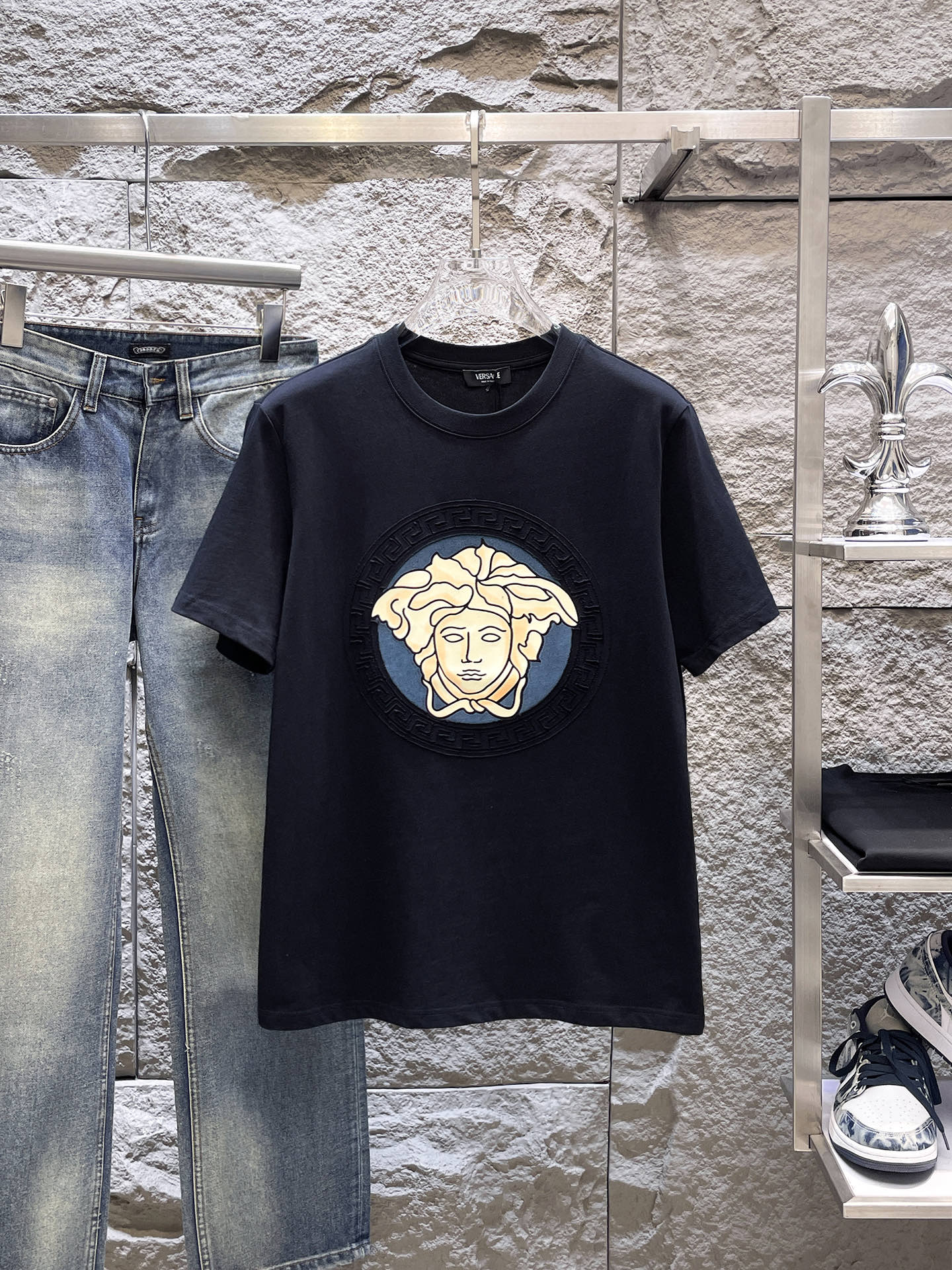 Versace Basic Clothing Black S-l-xxl