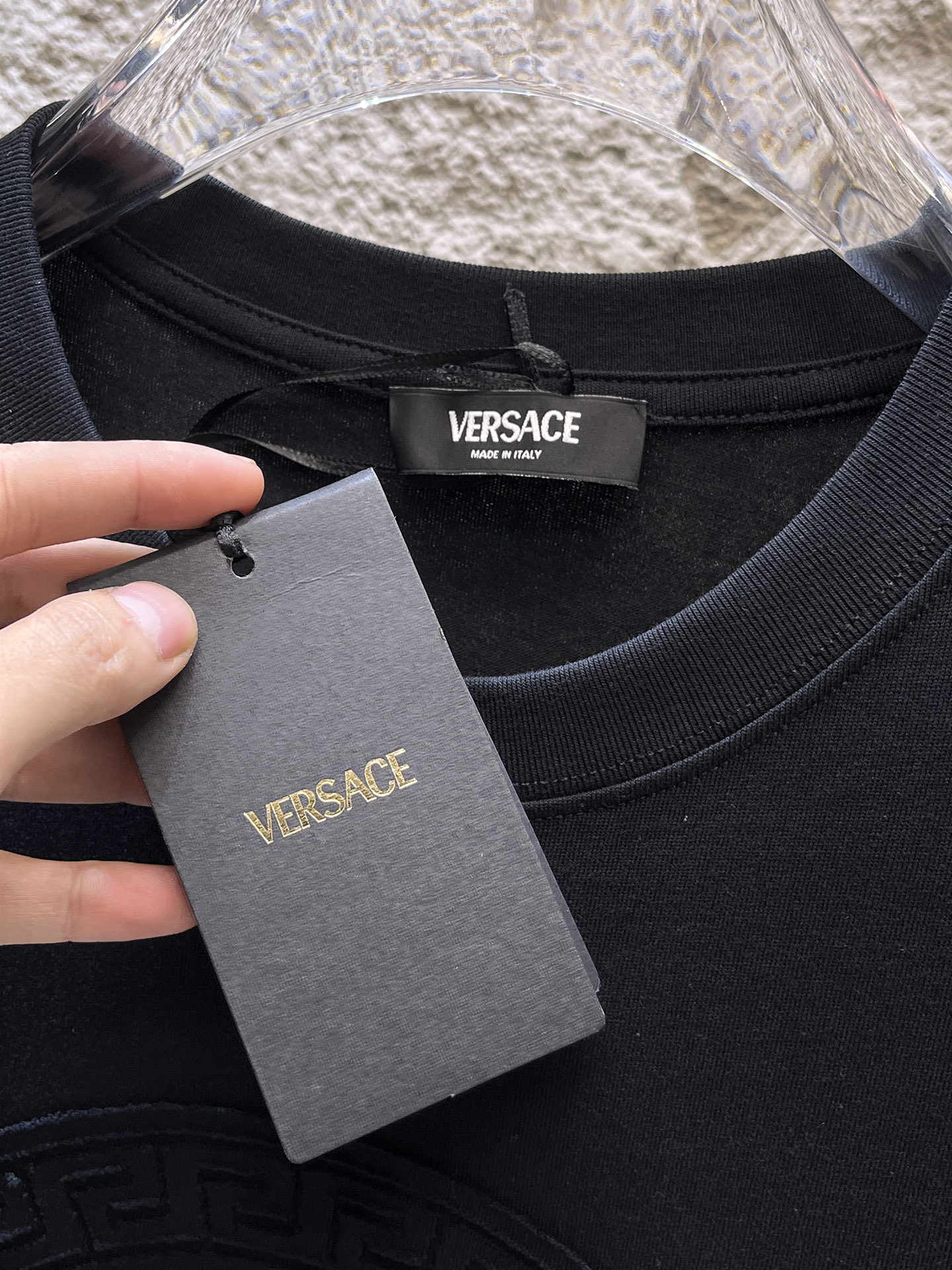 Versace Basic Clothing Black S-l-xxl
