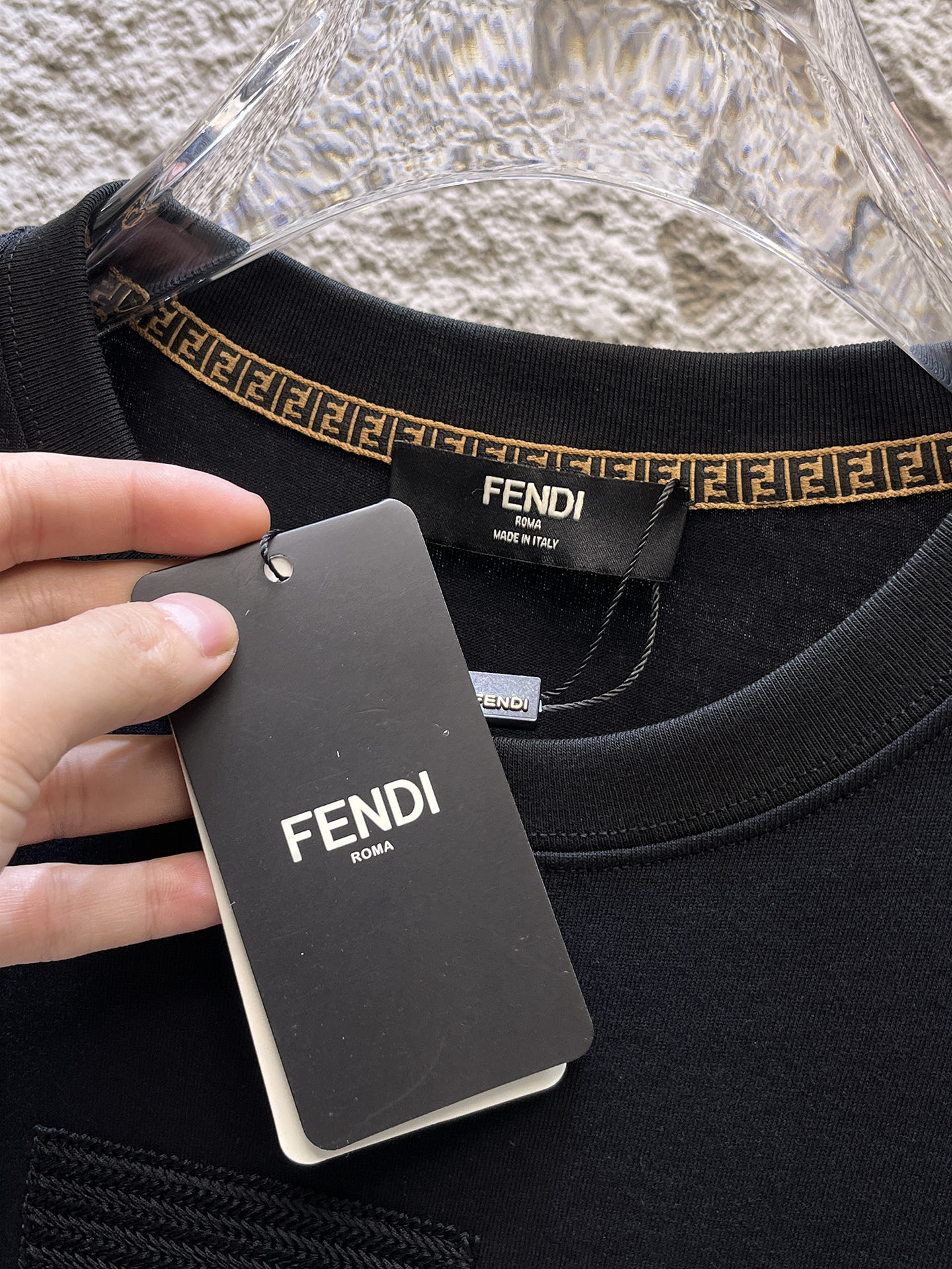 Fendi Basic Clothing Black S-l-xxl