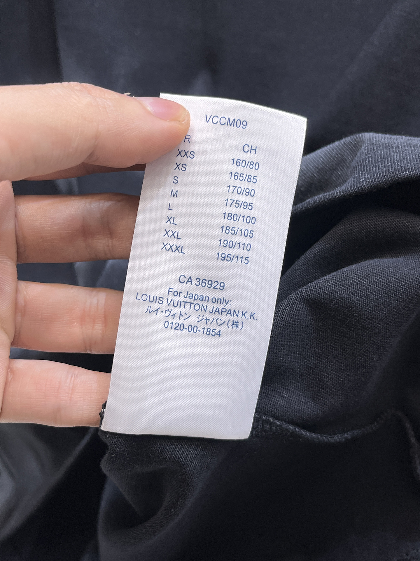 Louis Vuitton Basic Clothing Black S-l-xxl