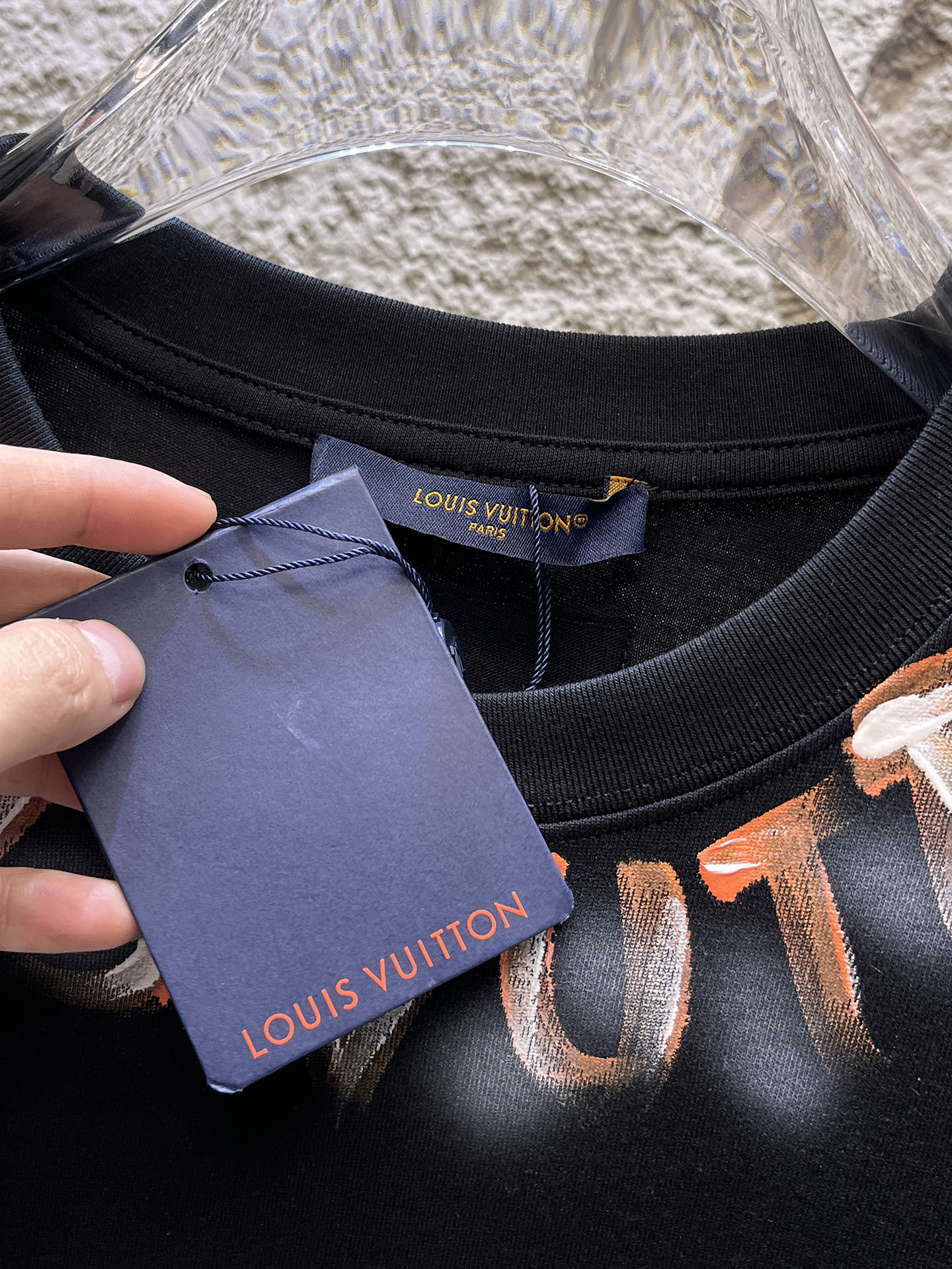 Louis Vuitton Basic Clothing Black S-l-xxl