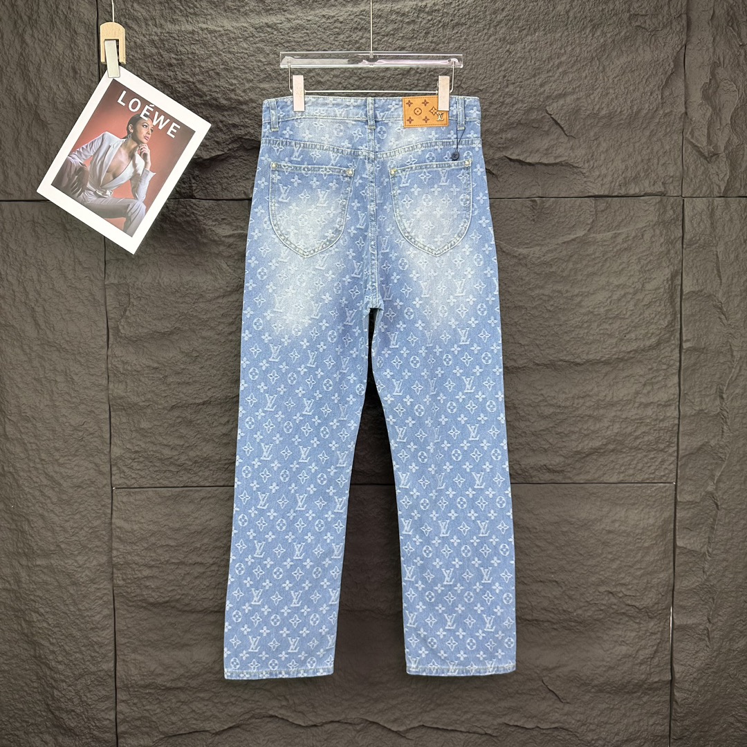 Louis Vuitton Couple Jeans Blue Couple Style L