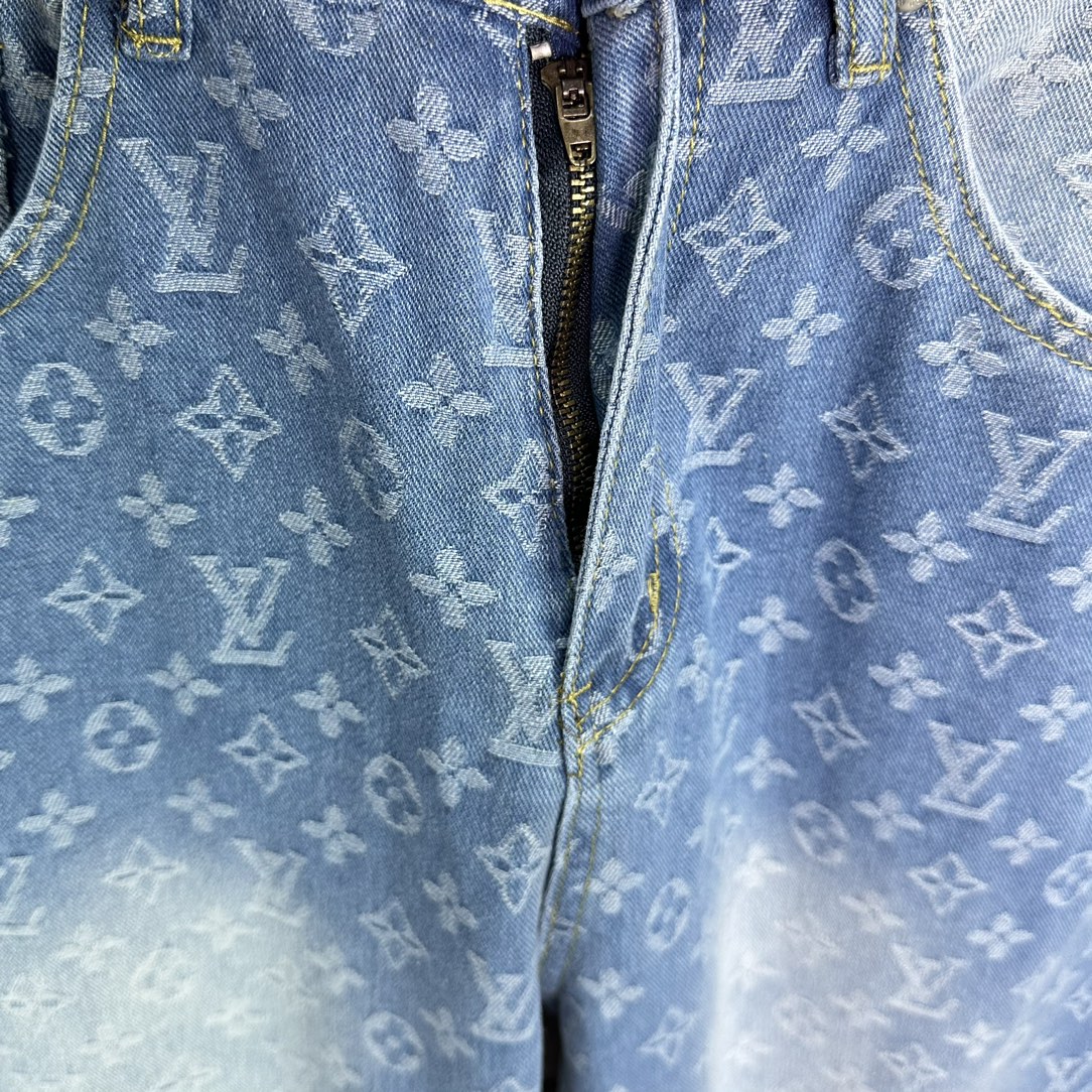 Louis Vuitton Couple Jeans Blue Couple Style L