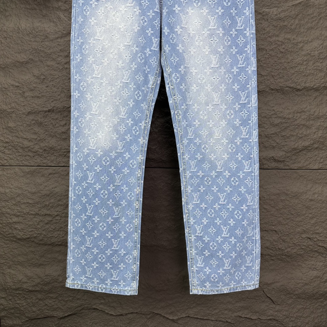 Louis Vuitton Couple Jeans Blue Couple Style L