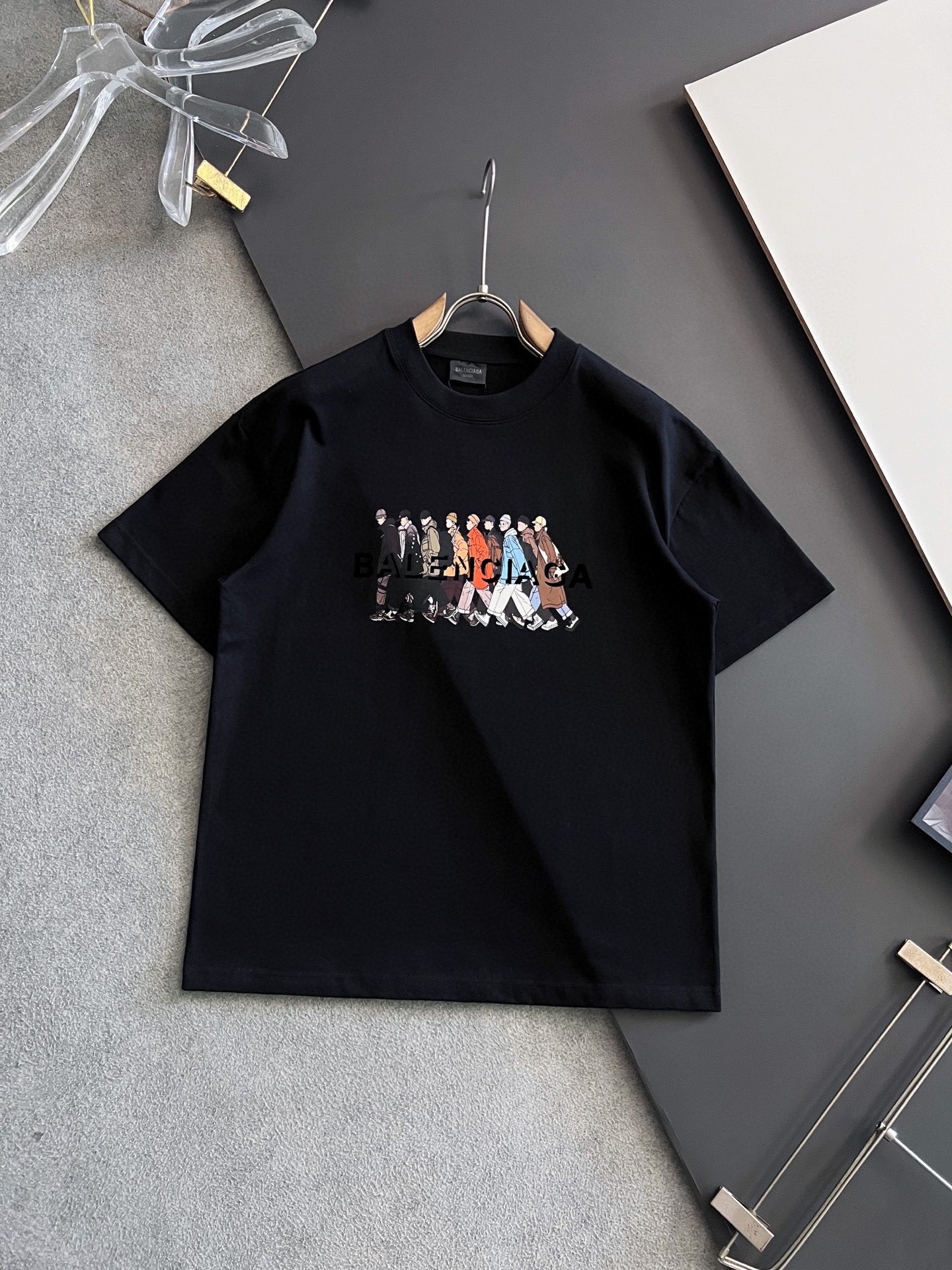 Balenciaga Basic Clothing Cotton Black S-l-xl