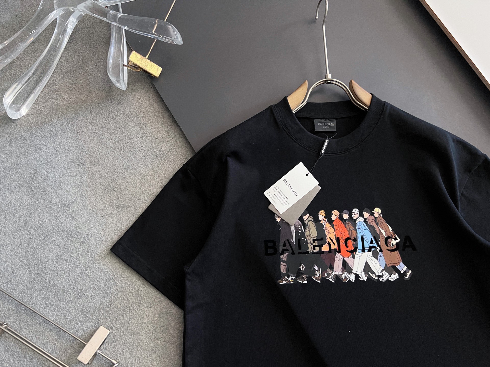 Balenciaga Basic Clothing Cotton Black S-l-xl