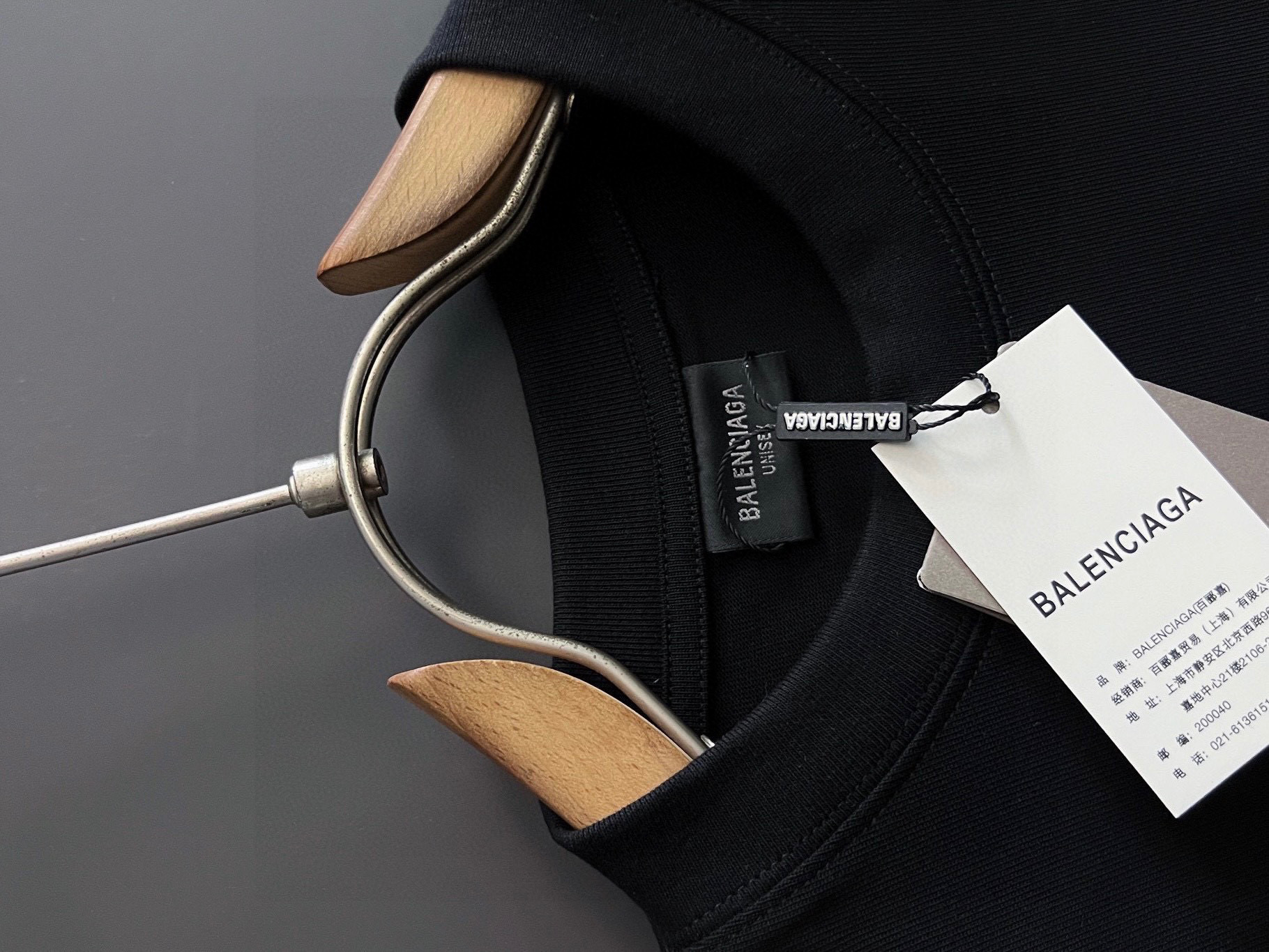 Balenciaga Basic Clothing Cotton Black S-l-xl