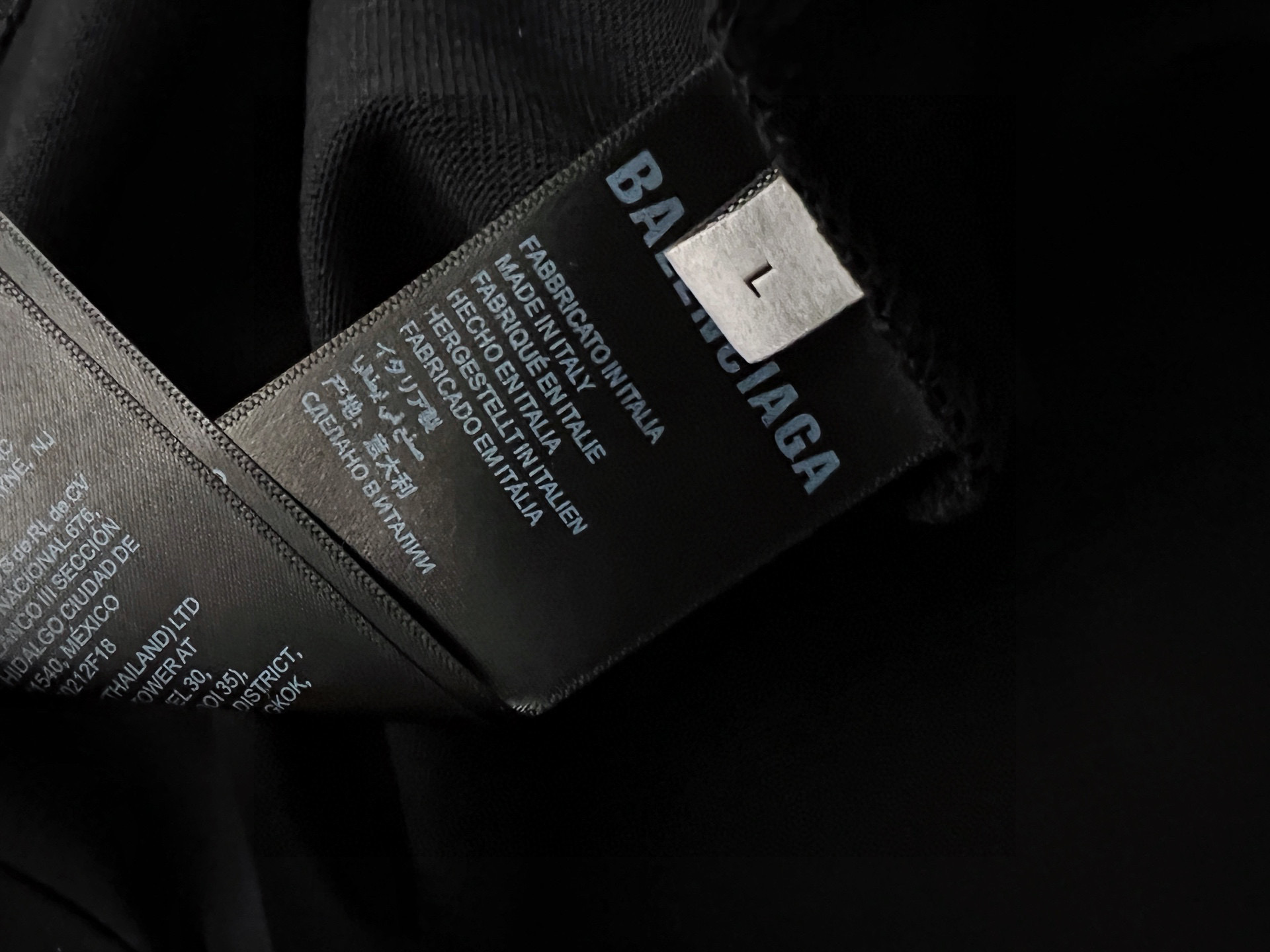 Balenciaga Basic Clothing Cotton Black S-l-xl