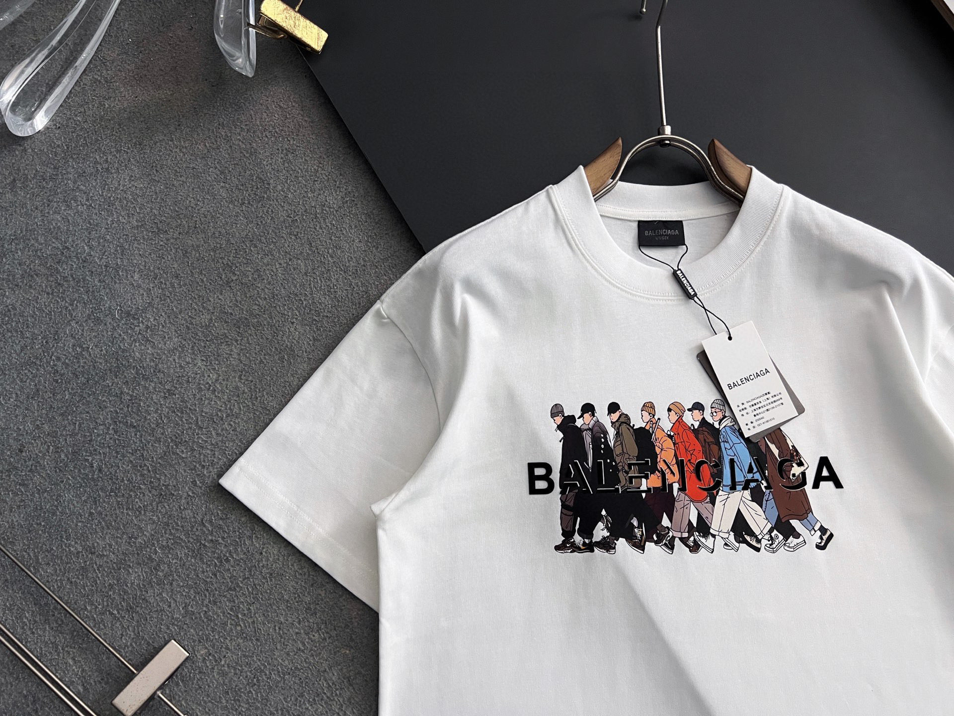 Balenciaga Basic Clothing Cotton Black S-l-xl