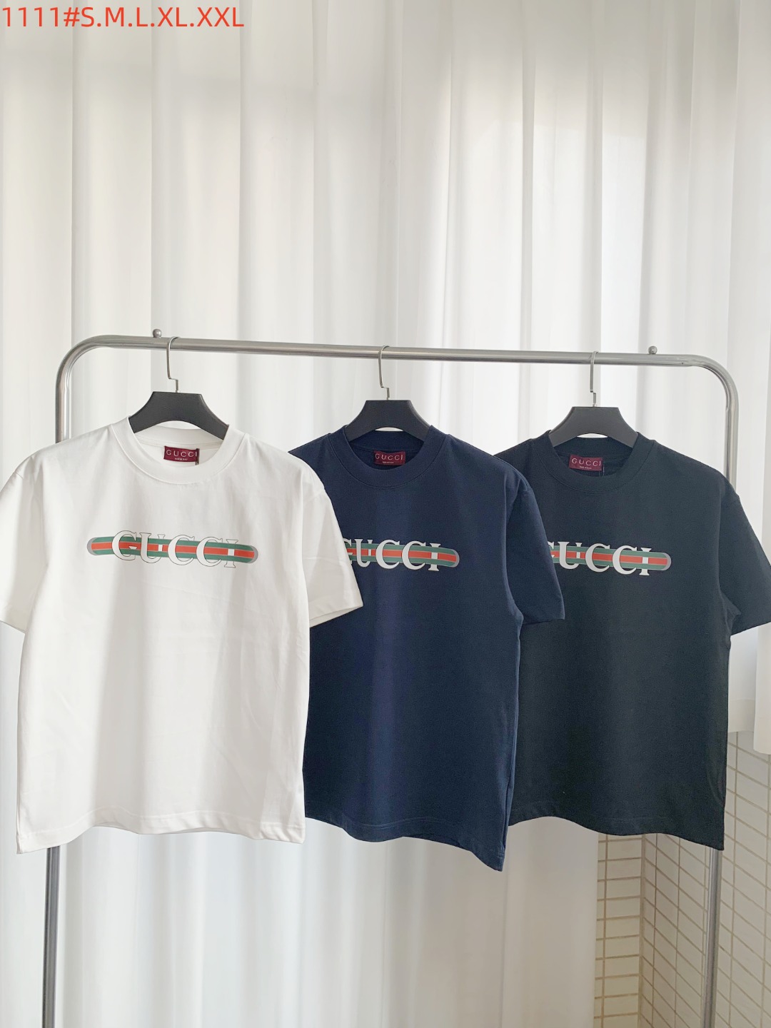 Gucci Basic Clothing Cotton Black Striped S-m-l-xl-xxl