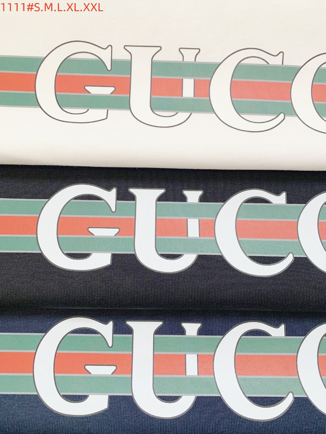Gucci Basic Clothing Cotton Black Striped S-m-l-xl-xxl