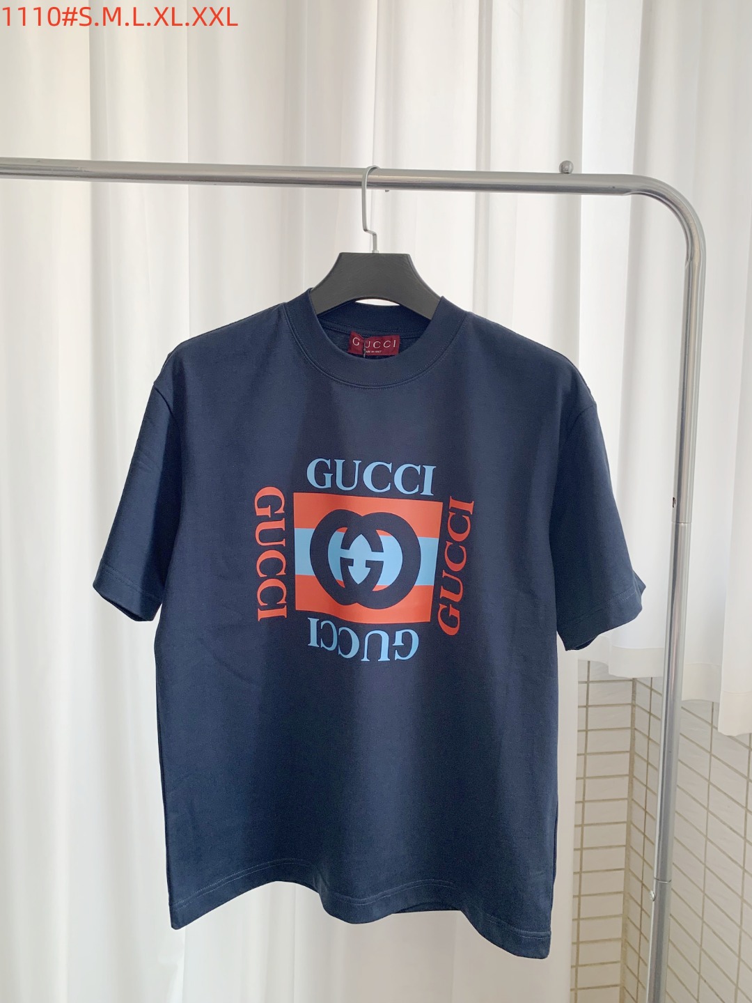 Gucci Basic Clothing Cotton Black Printed S-m-l-xl-xxl