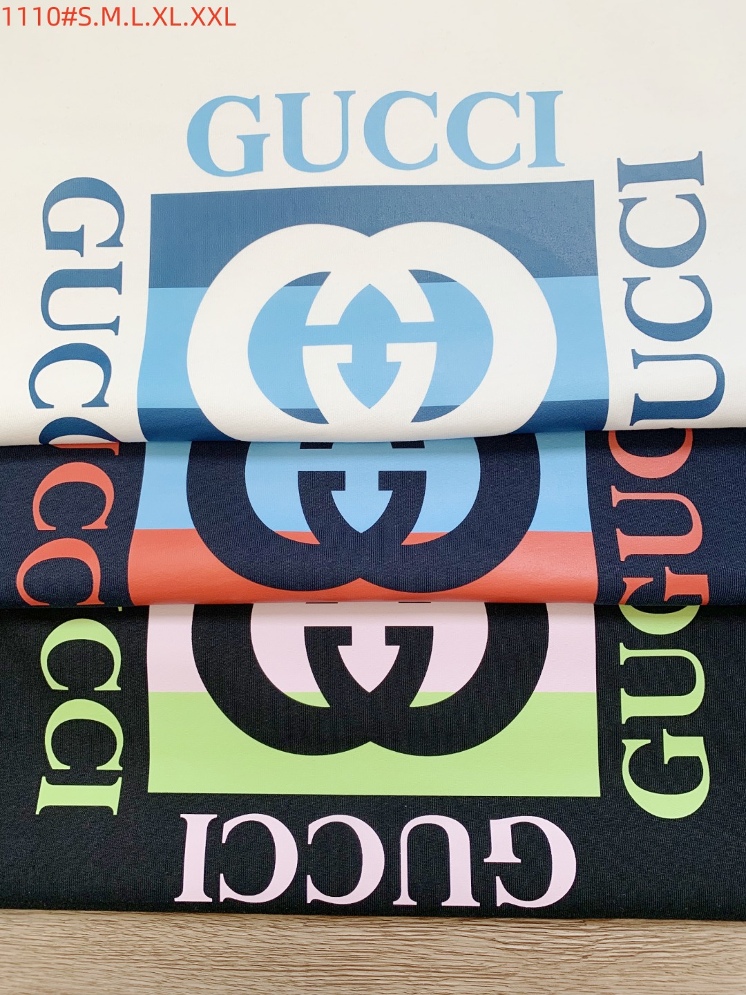 Gucci Basic Clothing Cotton Black Printed S-m-l-xl-xxl