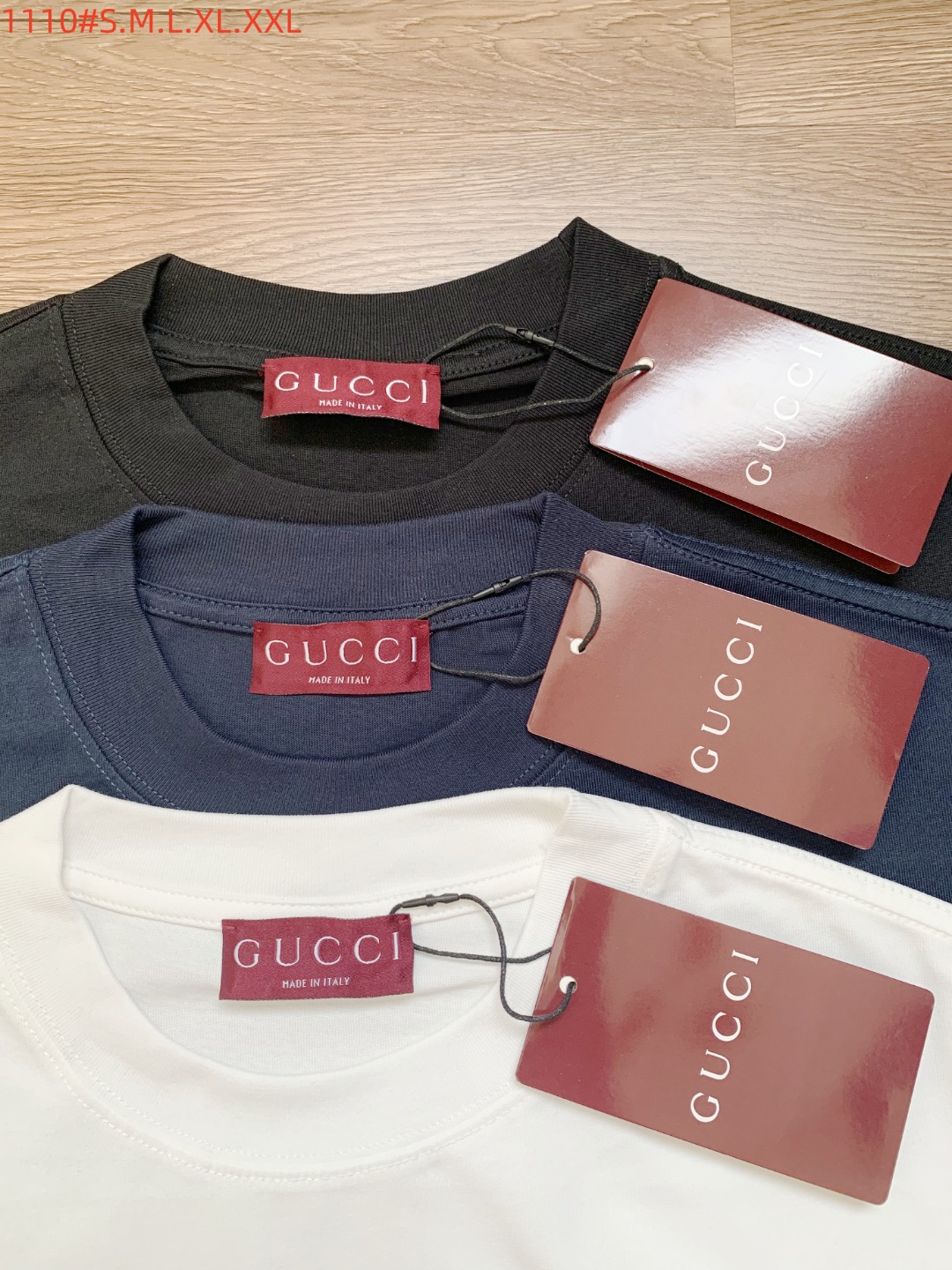 Gucci Basic Clothing Cotton Black Printed S-m-l-xl-xxl