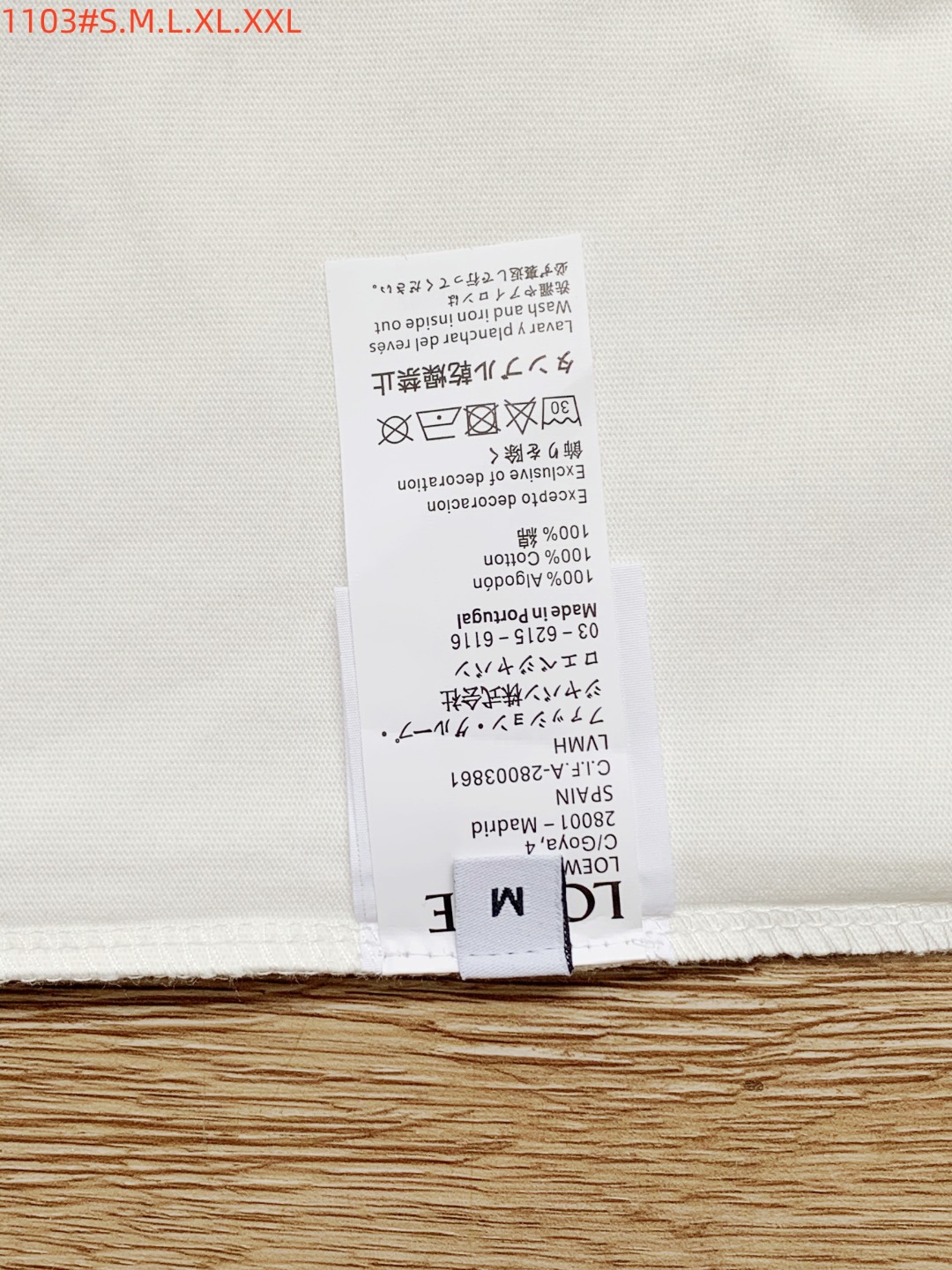 Loewe Basic Clothing Cotton Black S-m-l-xl-xxl