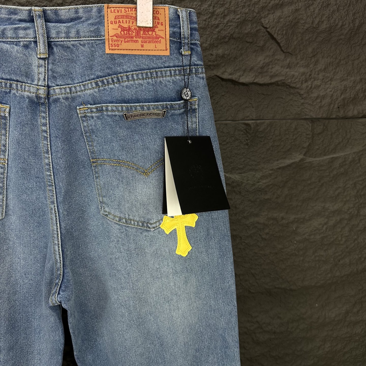 Chrome Hearts Couple Jeans Blue Couple Style