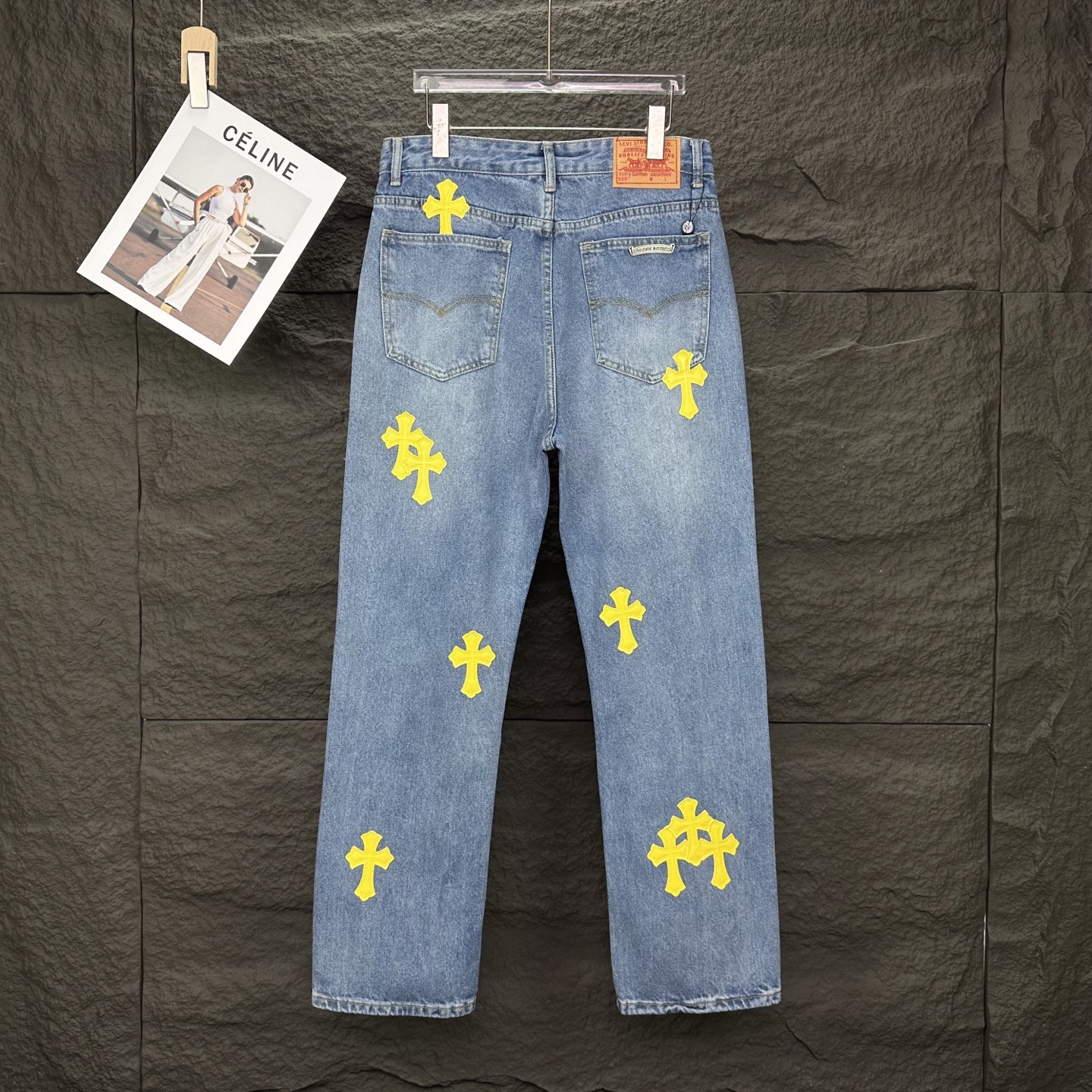 Chrome Hearts Couple Jeans Blue Couple Style