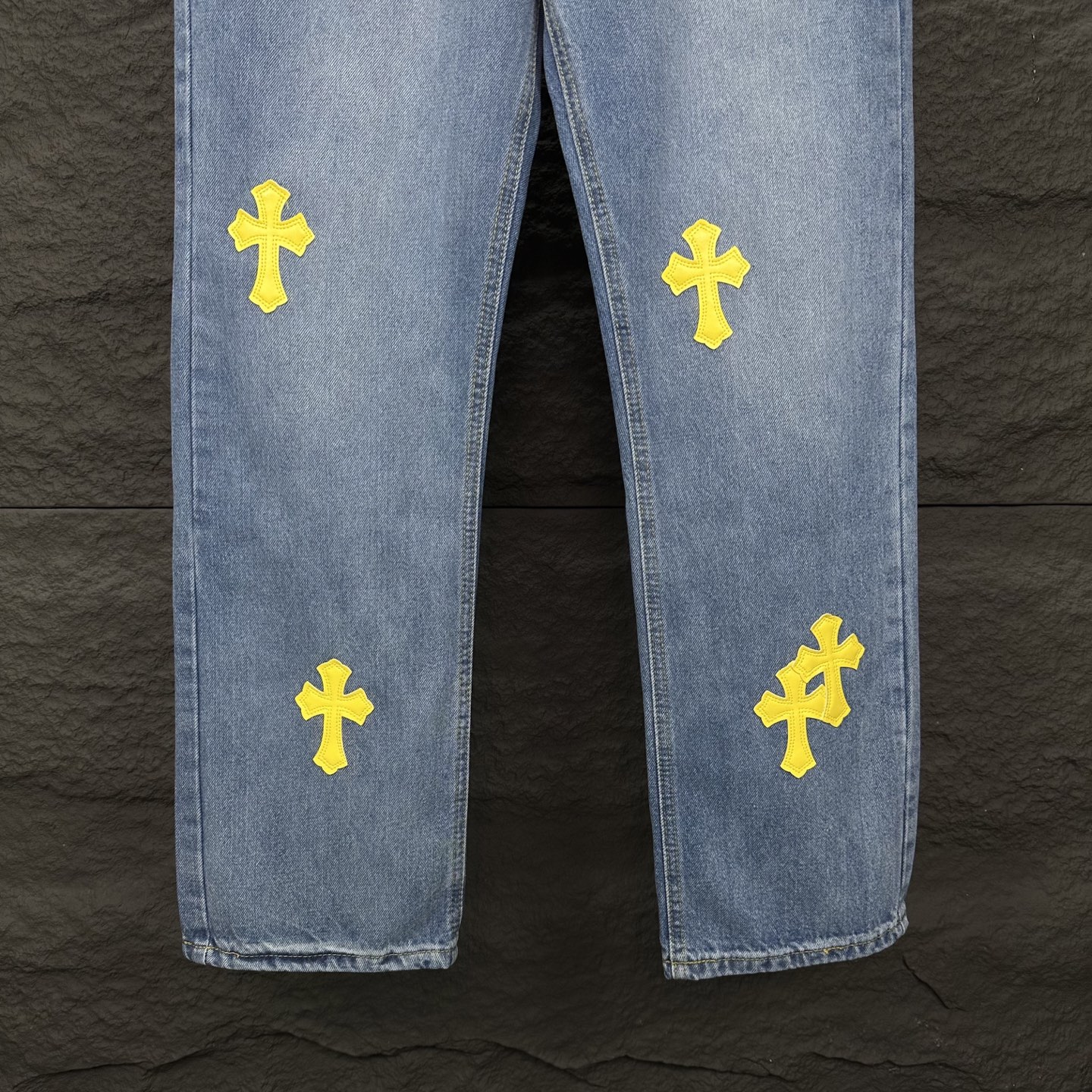 Chrome Hearts Couple Jeans Blue Couple Style
