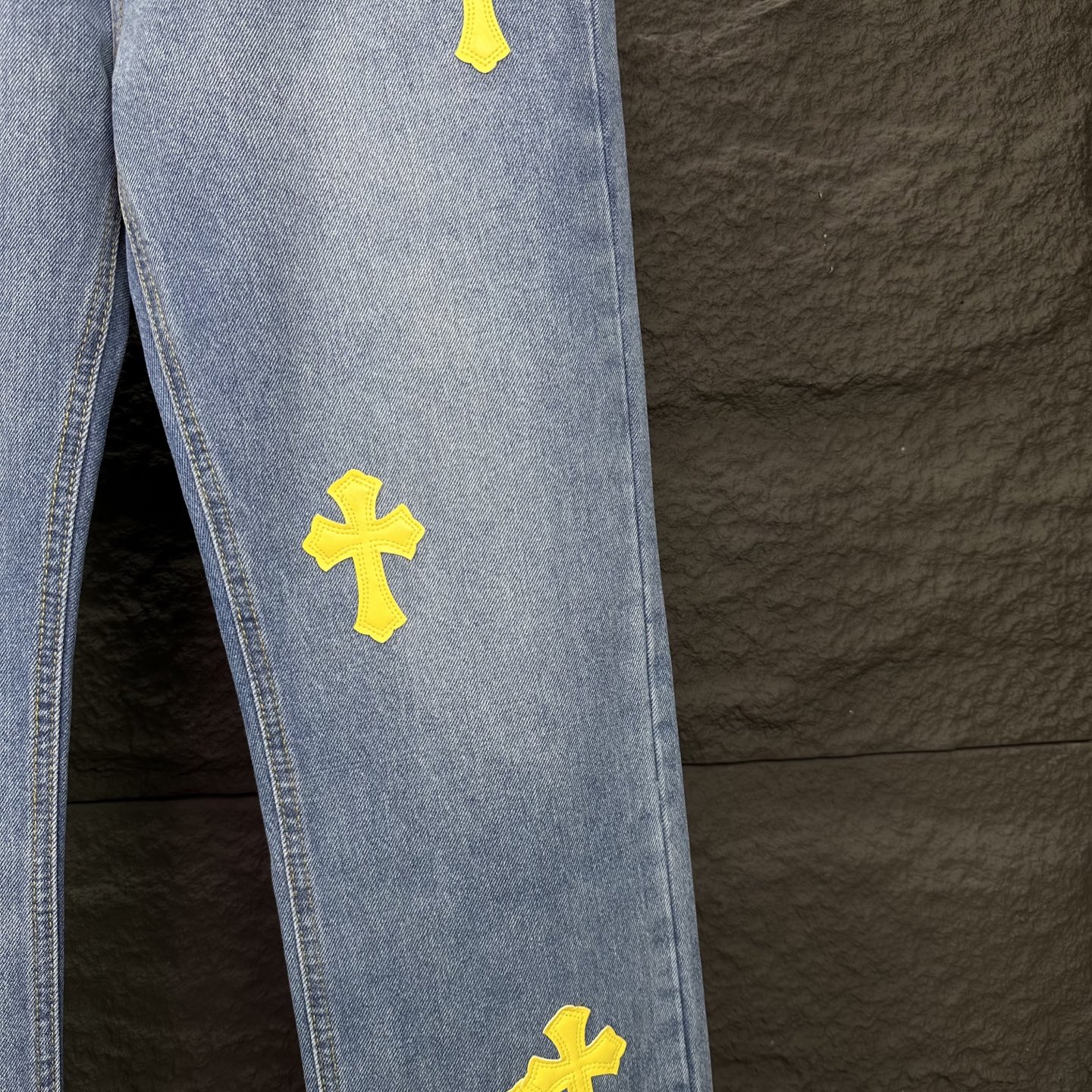 Chrome Hearts Couple Jeans Blue Couple Style