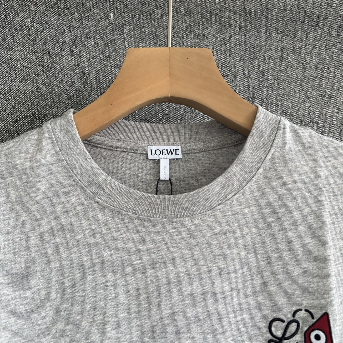 Loewe Couple Basic Clothing Cotton Red S-m-l-xl